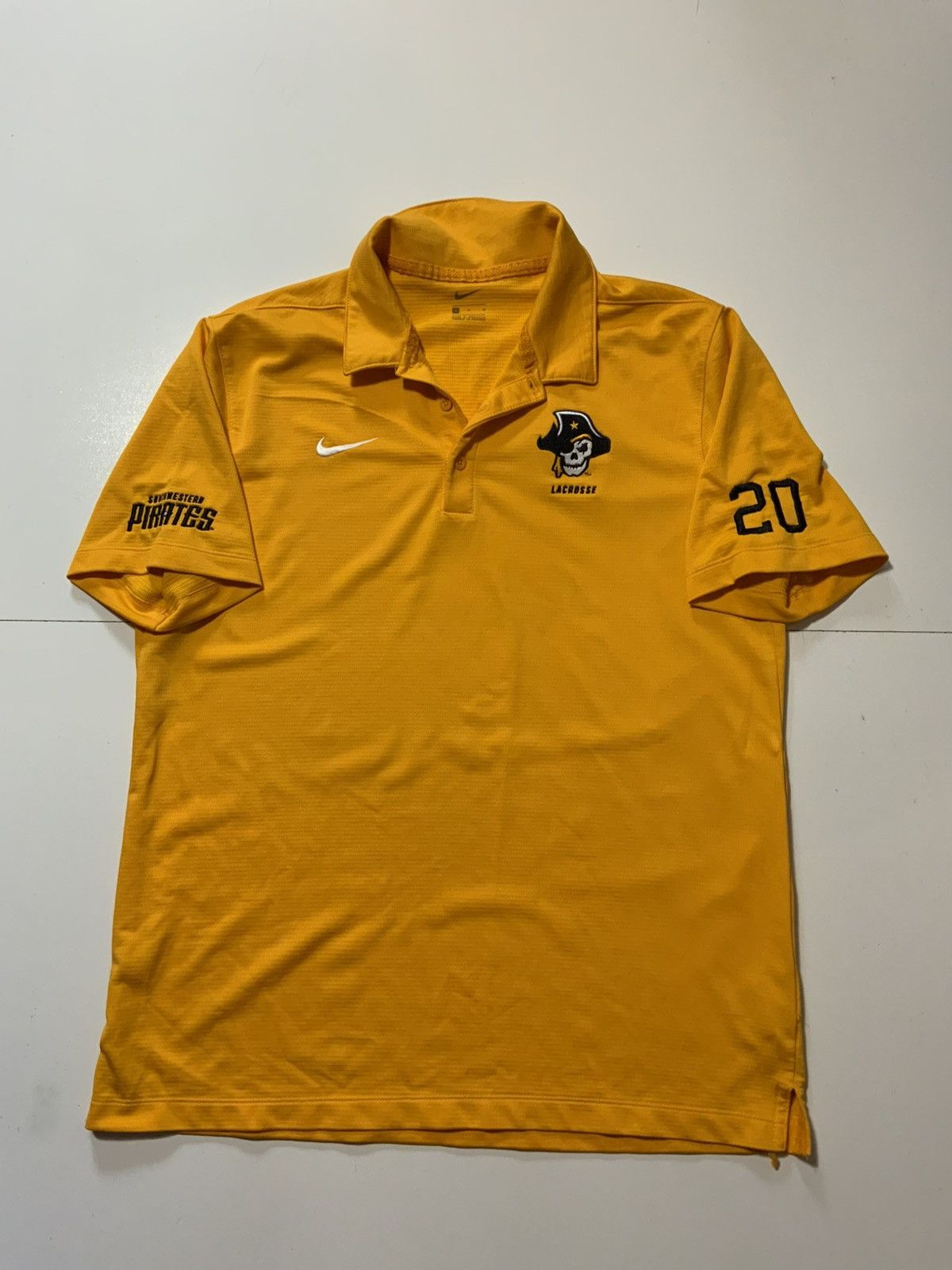 Nike Nike Southwestern University Pirates Lacrosse Polo Shirt Size US M / EU 48-50 / 2 - 1 Thumbnail