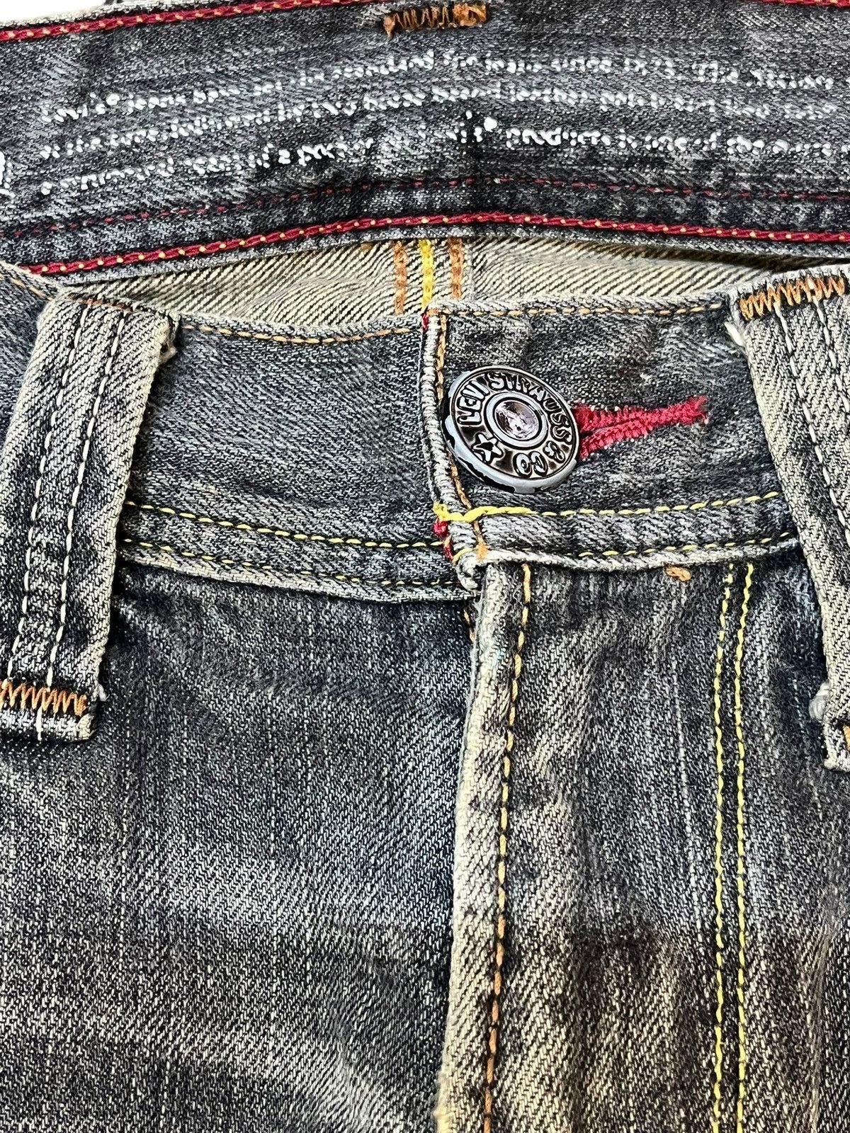 Le Grande Bleu (L.G.B.) × Levi's Vintage Levi’s 502 Studded Punk Faded Grunge Denim Size US 33 - 7 Thumbnail