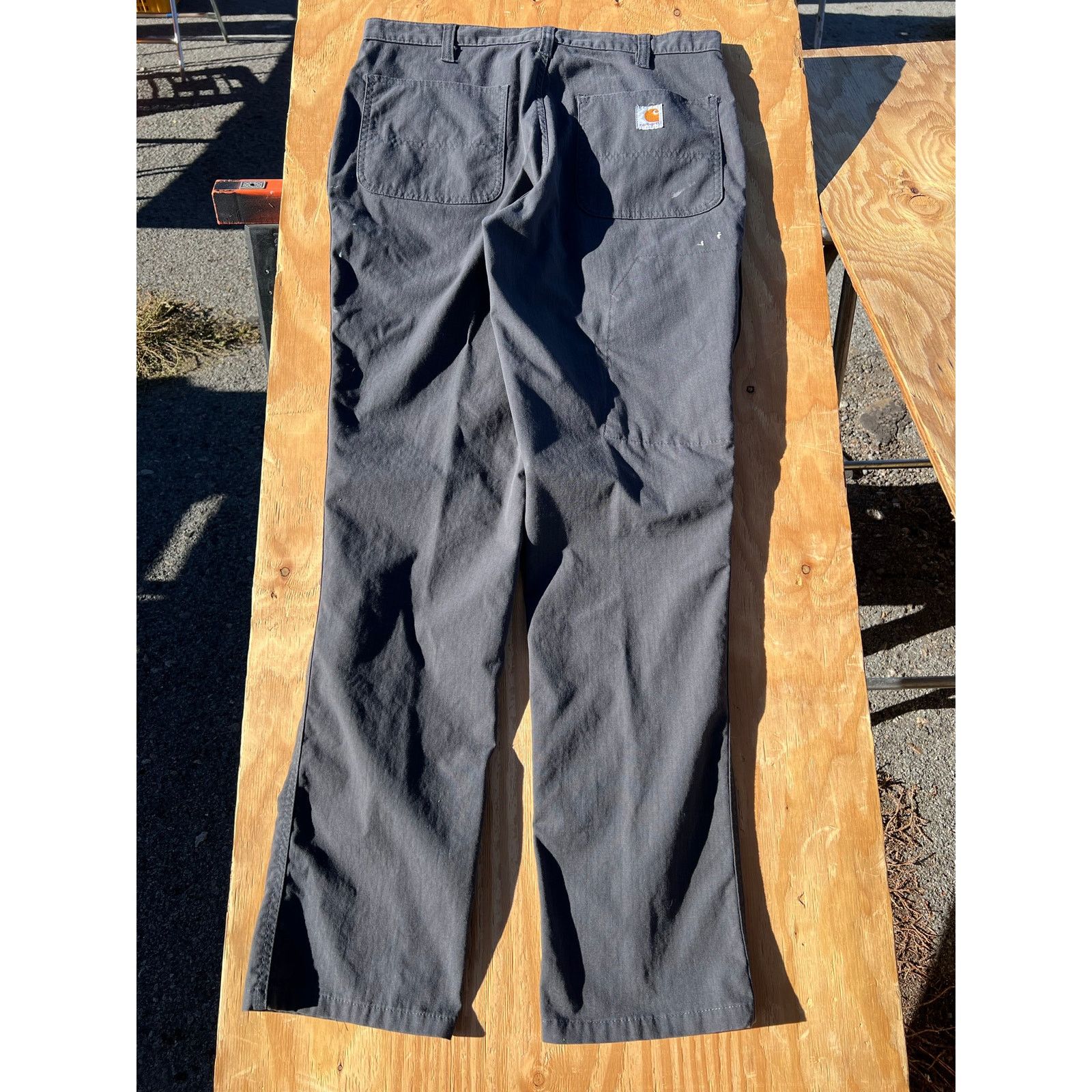 Carhartt Carhartt Relaxed Fit Gray Canvas Work Pants Mens 32x34 Size US 32 / EU 48 - 2 Thumbnail