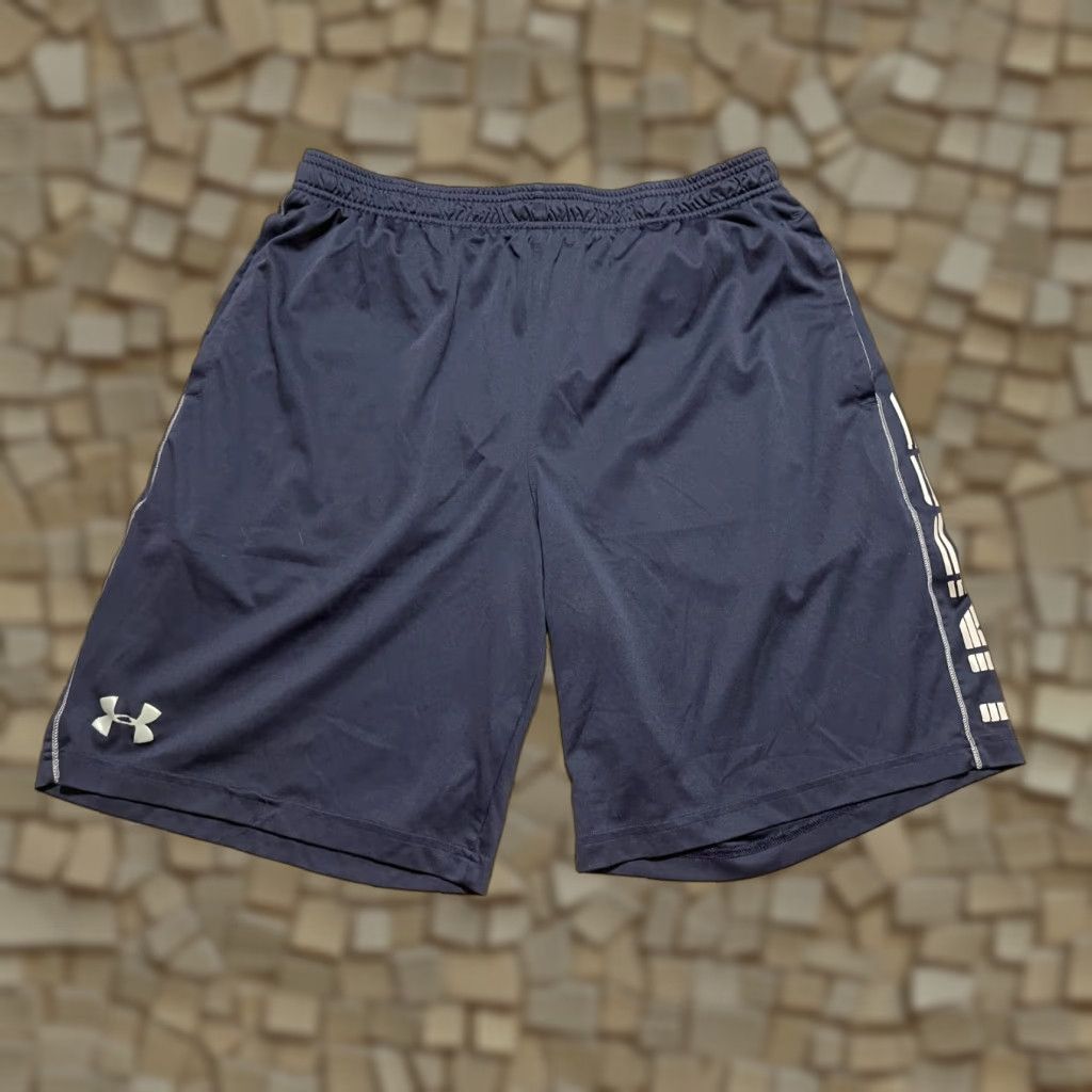 Under Armour Under armour Shorts Men's XL Blue Gray Pull On Basketball Shorts Size US 36 / EU 52 - 1 Thumbnail