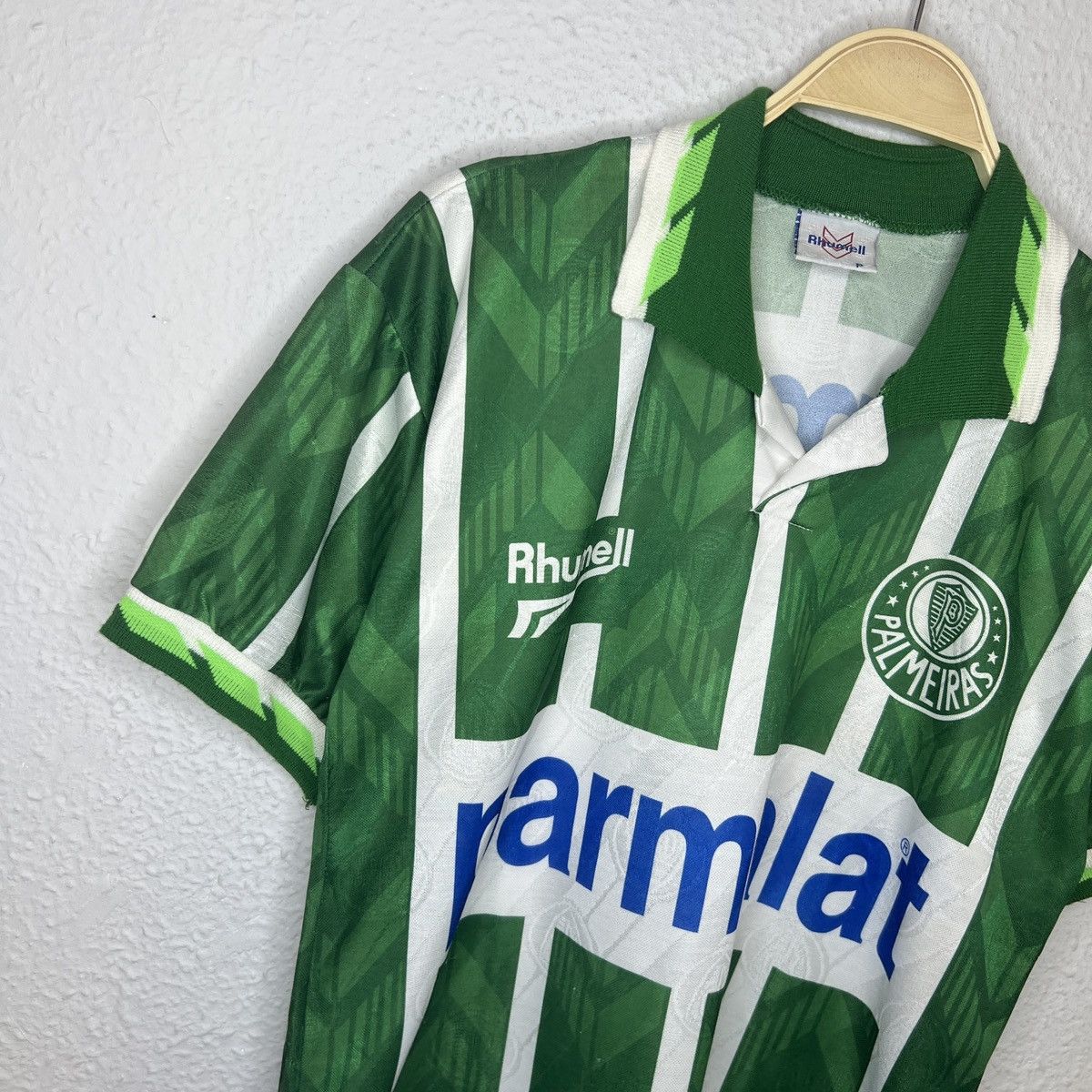 Vintage Vintage 90s Palmeiras Jersey Home Kit Tshirt Tee Brazil #10 Size US M / EU 48-50 / 2 - 3 Thumbnail
