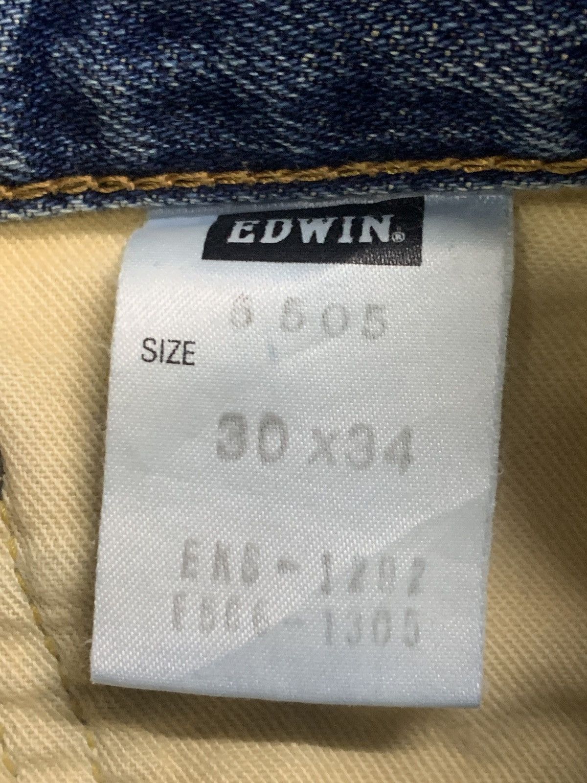 Edwin DISTRESSED EDWIN 505X SELVEDGE FADED BLUE. Size US 30 / EU 46 - 5 Thumbnail