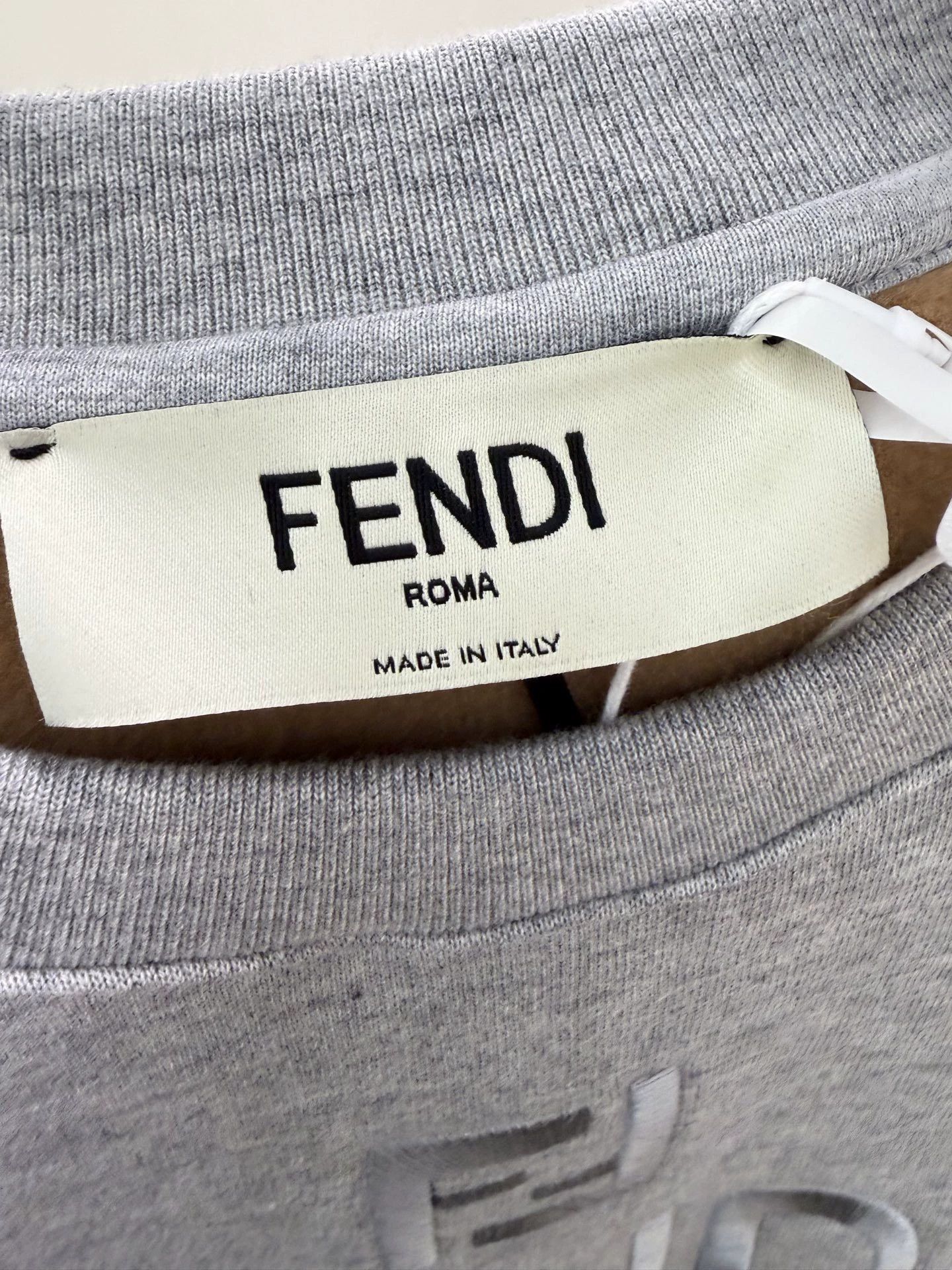 Fendi Fendi Gray Logo Longsleeve Sweatshirt S New Size S / US 4 / IT 40 - 3 Thumbnail