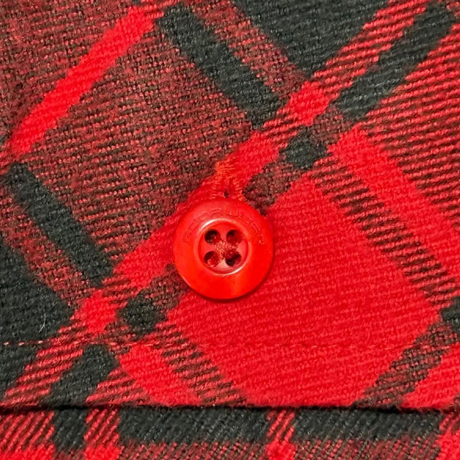Rocawear Roca wear Men's XL Black/Red Buffalo Plaid Button Shirt Size US XL / EU 56 / 4 - 6 Thumbnail