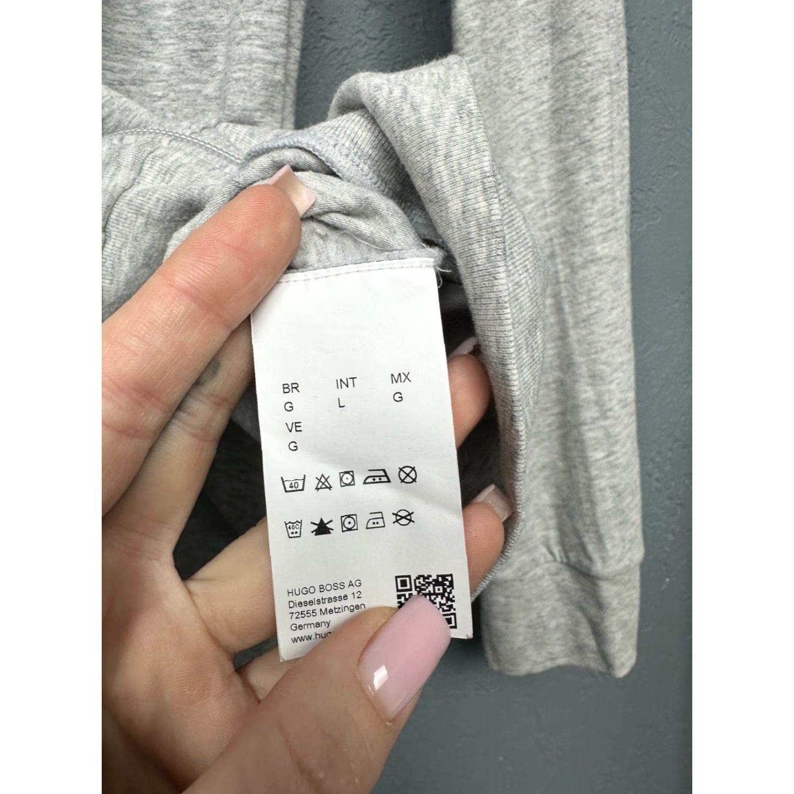 Hugo Boss HUGO BOSS Mens Zip Hoodie Size L Gray Cotton Logo Full Zip Hooded Hoodie Mens Size US L / EU 52-54 / 3 - 6 Thumbnail