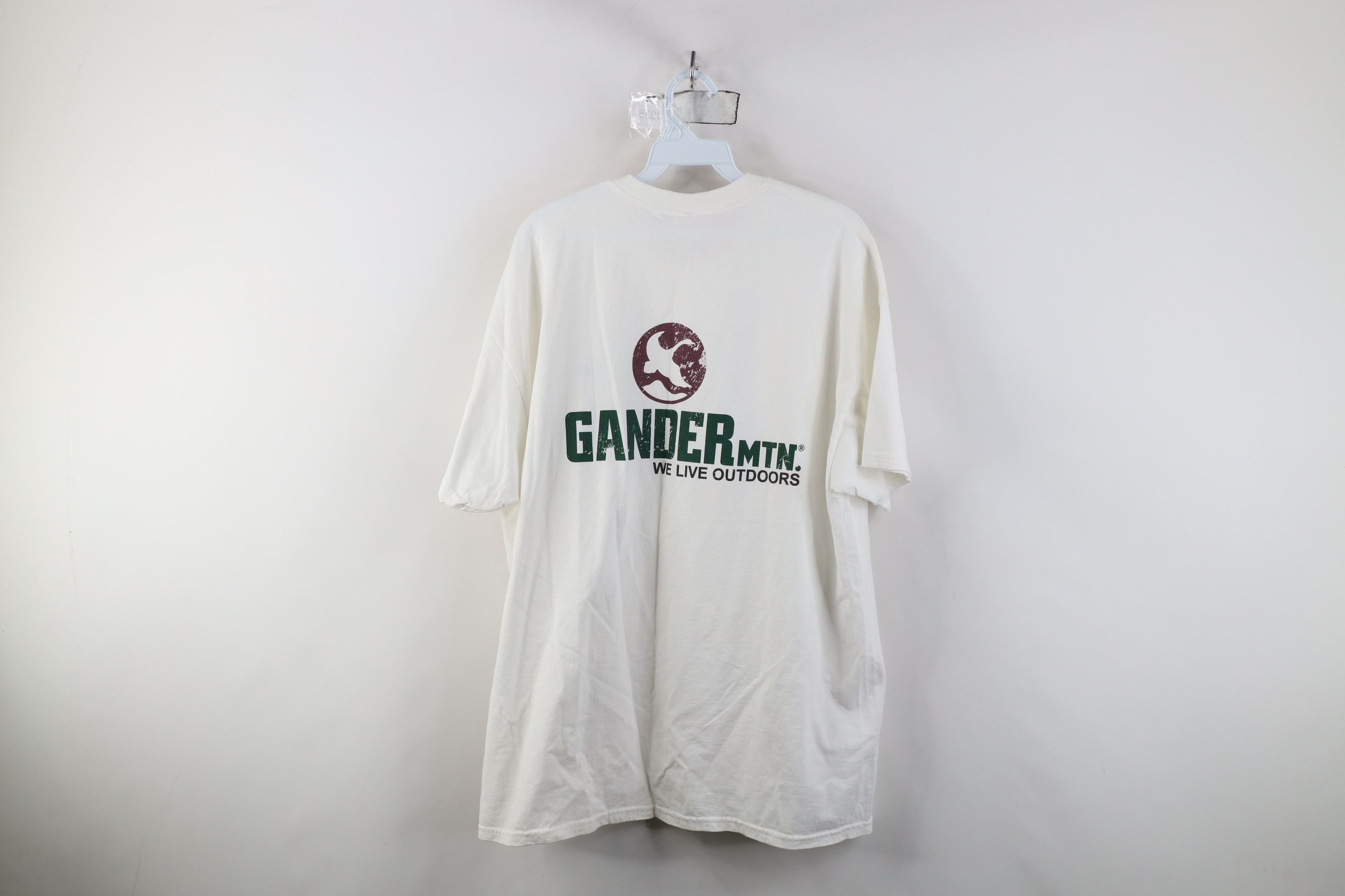 Vintage Vintage 90s Y2K Gander Mountain Big Logo T-Shirt White Size US XL / EU 56 / 4 - 12 Thumbnail