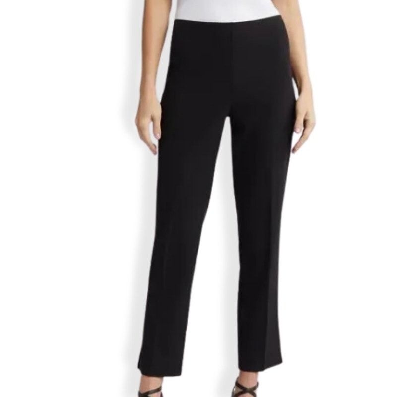 Other Halogen High Waisted Pants Ankle Slits Black Women's 2 NWOT Size 26" / US 2 / IT 38 - 1 Thumbnail