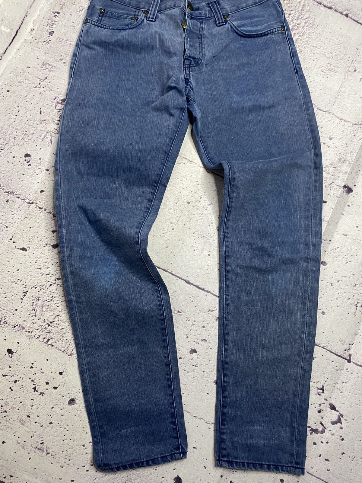Carhartt Men's vintage Carhartt wip patch logo jeans streetwear Size US 29 - 4 Thumbnail