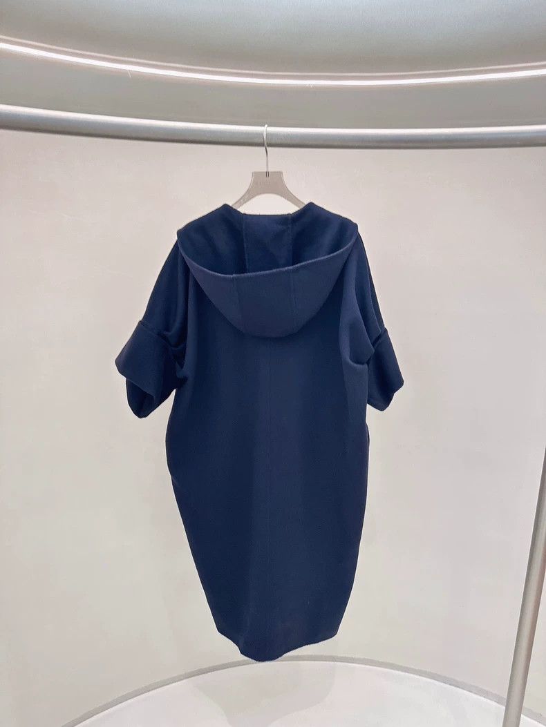 Max Mara Max Mara Blue hooded coat Size S / US 4 / IT 40 - 2 Thumbnail