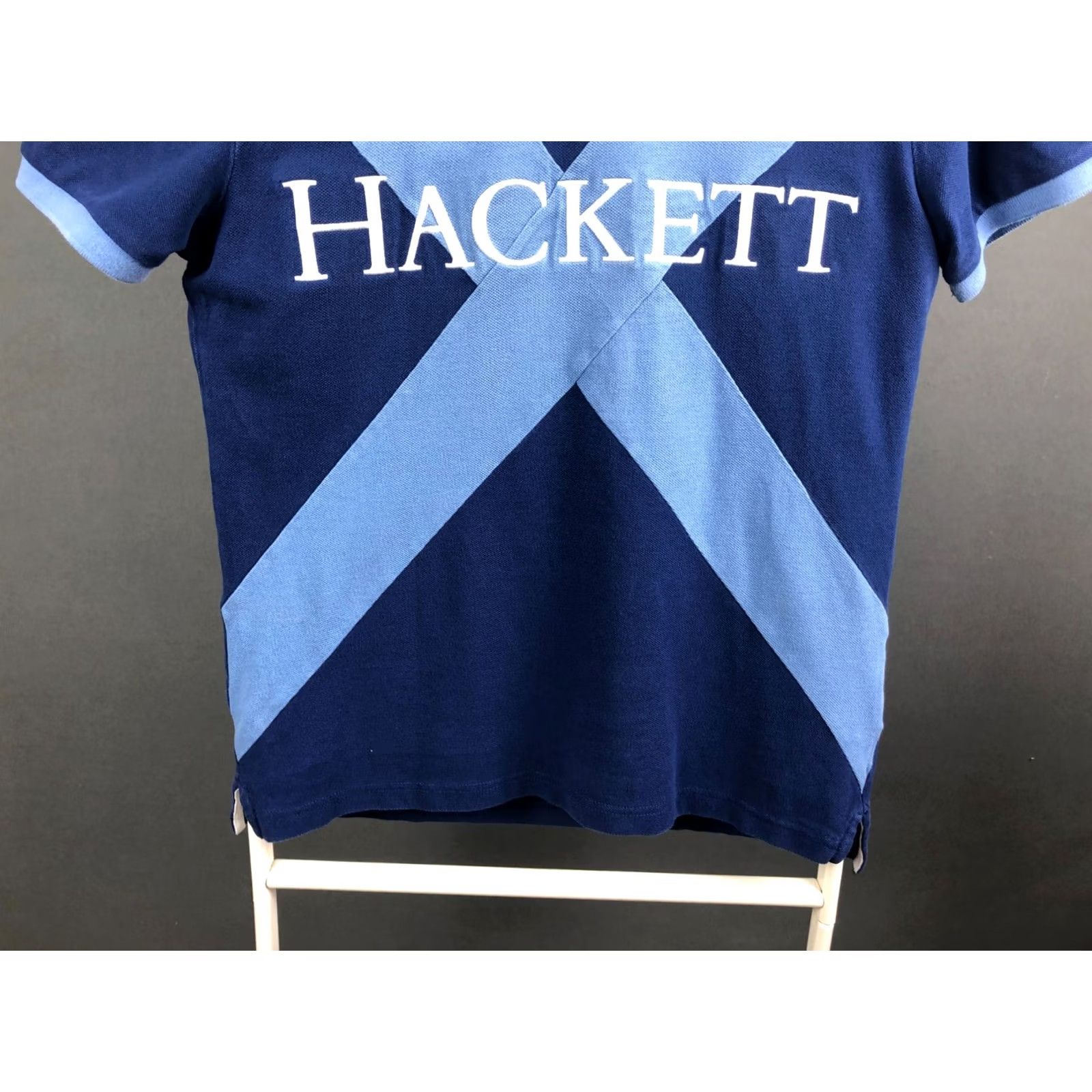 Hackett Hackett London Polo Shirt Mens S Blue 100% Cotton Classic Short Sleeve Embroidered Logo Twill Patch Chest Left Sleeve Polo Size US S / EU 44-46 / 1 - 7 Thumbnail