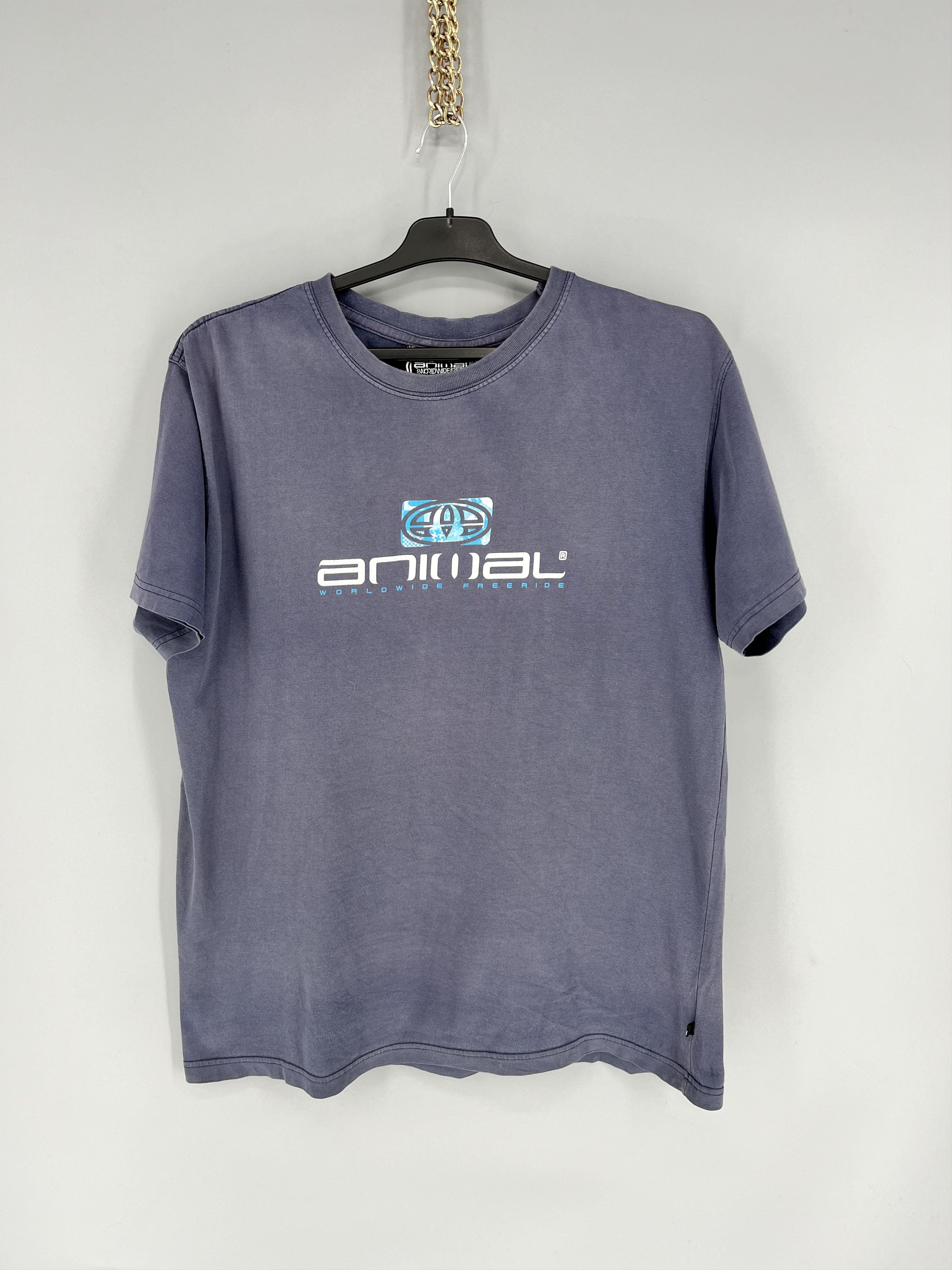 Other Vintage Y2K ANIMAL SKATE Big Logo Tee Streetwear 90s Style Size US L / EU 52-54 / 3 - 1 Thumbnail