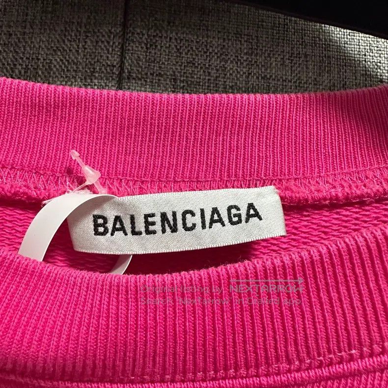 Balenciaga Balenciaga Fuchsia crew neck hoodie Size US M / EU 48-50 / 2 - 3 Thumbnail