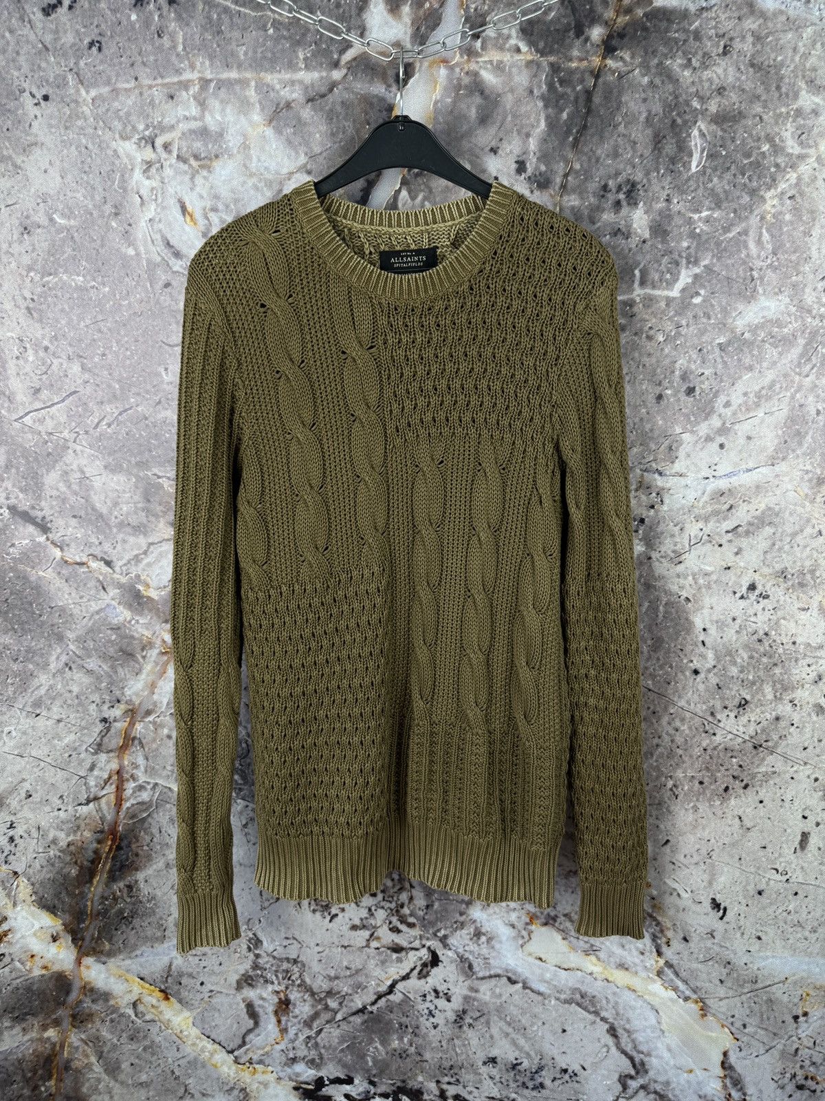 Allsaints Allsaints Spitalfields Whitby Crewneck Sweater Knit Cotton Size US XL / EU 56 / 4 - 1 Thumbnail