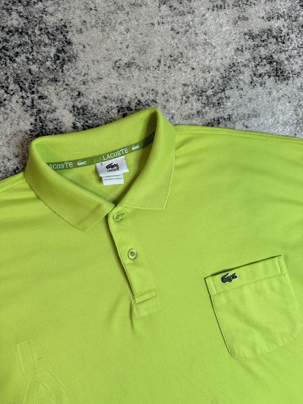 Lacoste × Vintage Lacoste Polo Shirt Vintage Made in France 🇫🇷 Streetwear Rare Size US XL / EU 56 / 4 - 4 Thumbnail