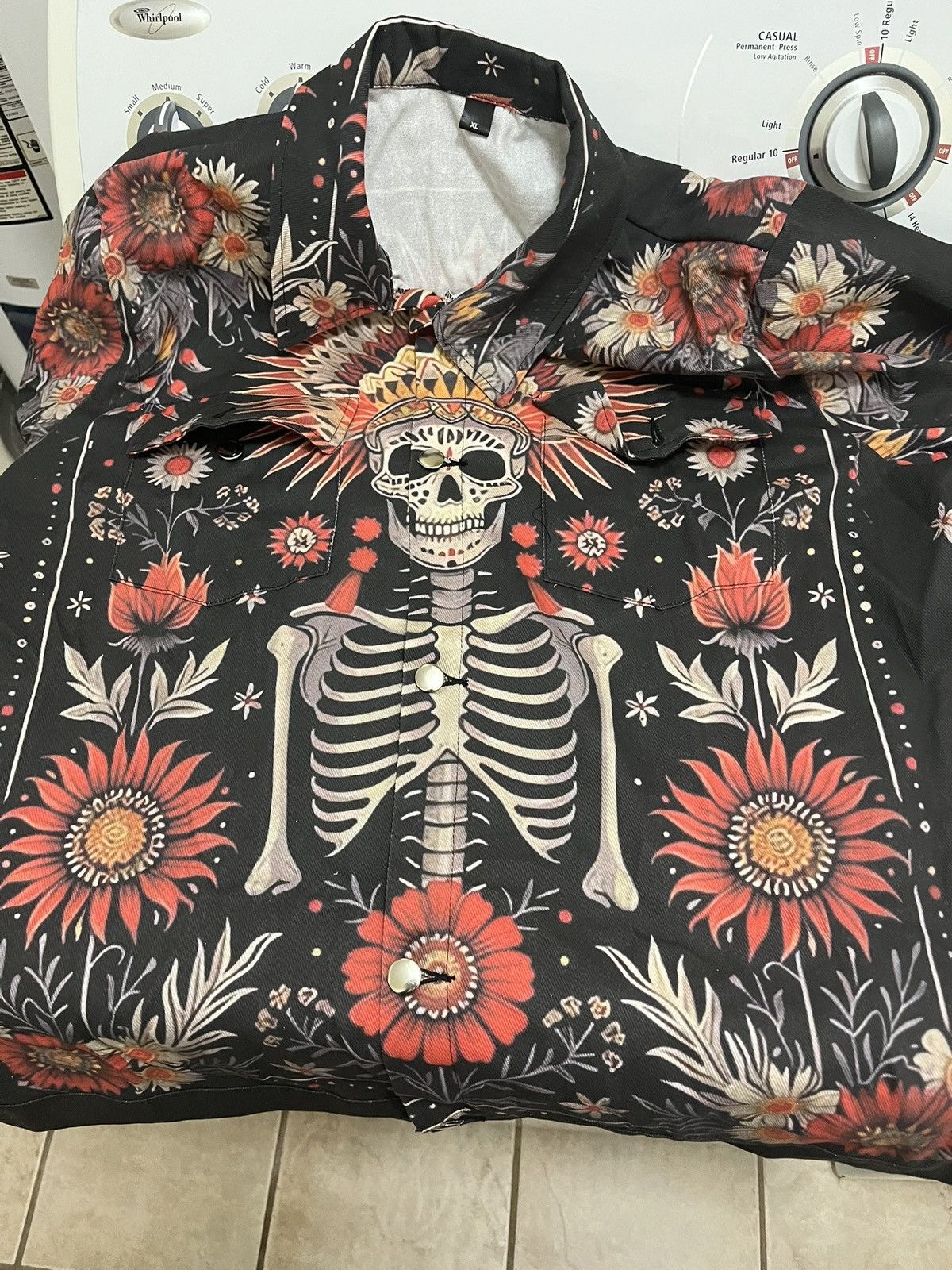 Other Boozelele Western Skull Cowboy Shirt - XL Size US XL / EU 56 / 4 - 5 Thumbnail
