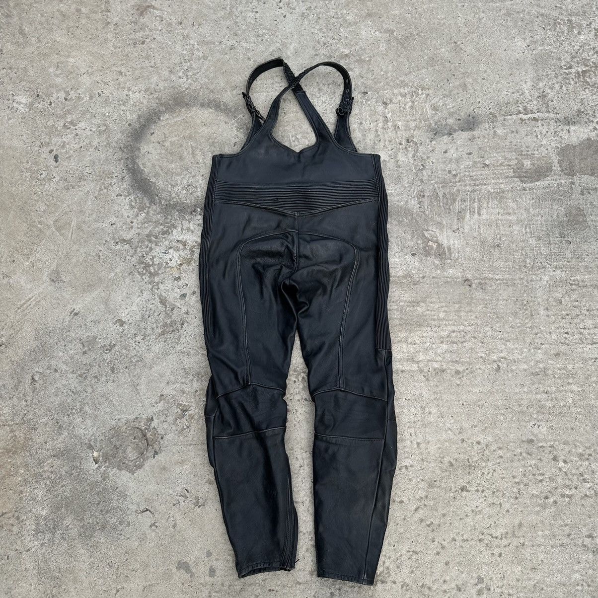 Leather × Vintage Vintage Moto Leather Pants Overalls Size 58 Style USA 00s Size US 42 / EU 58 - 2 Thumbnail