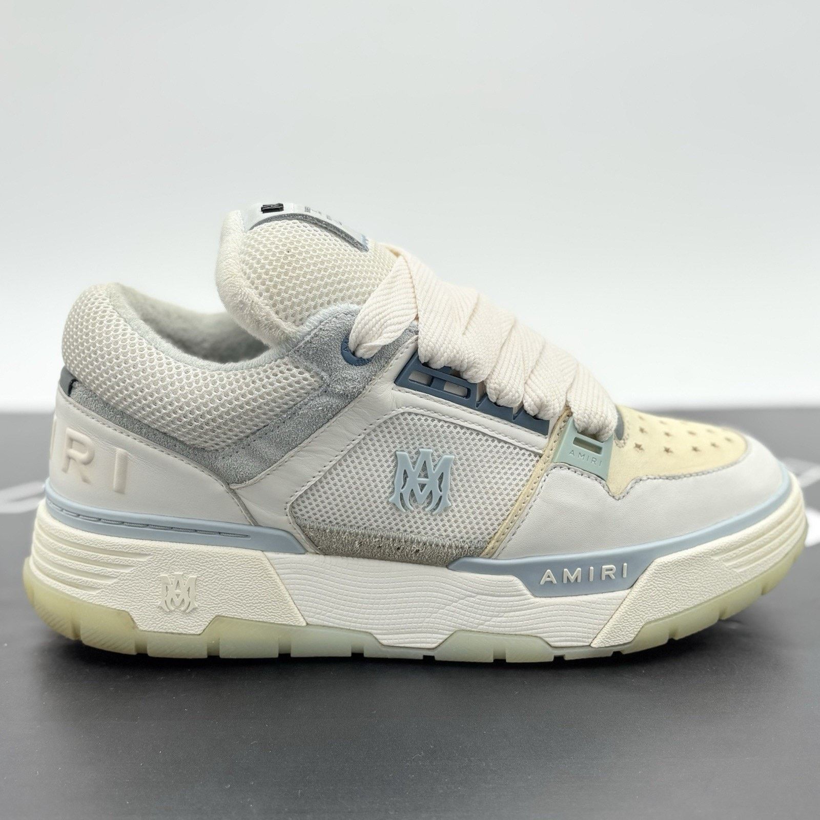 Amiri Size 44 (11 US) Amiri MA-1 ' White Blue ' | GOOD CONDITION! Size US 11 / EU 44 - 2 Thumbnail