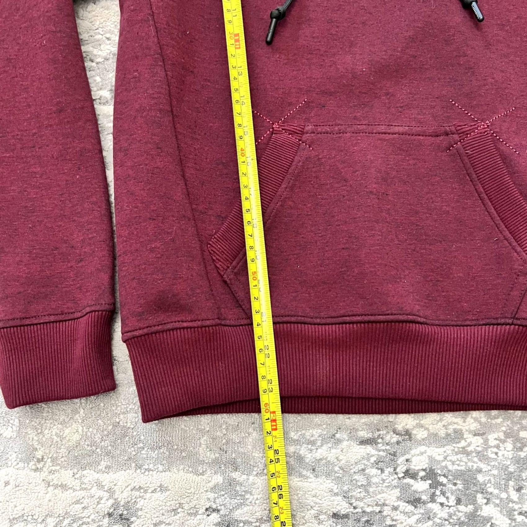 Vintage FLAG NOR FAIL Womens 1/4 Zip Hoodie Red XS Pullover Size XS / US 0-2 / IT 36-38 - 2 Thumbnail