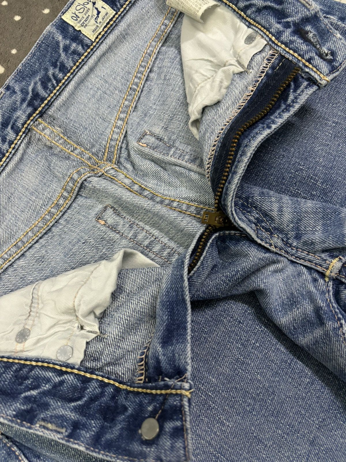 Orslow Vintage Y2K Orslow Selvedge Blue Faded Straight Leg Jeans Size US 28 / EU 44 - 21 Thumbnail