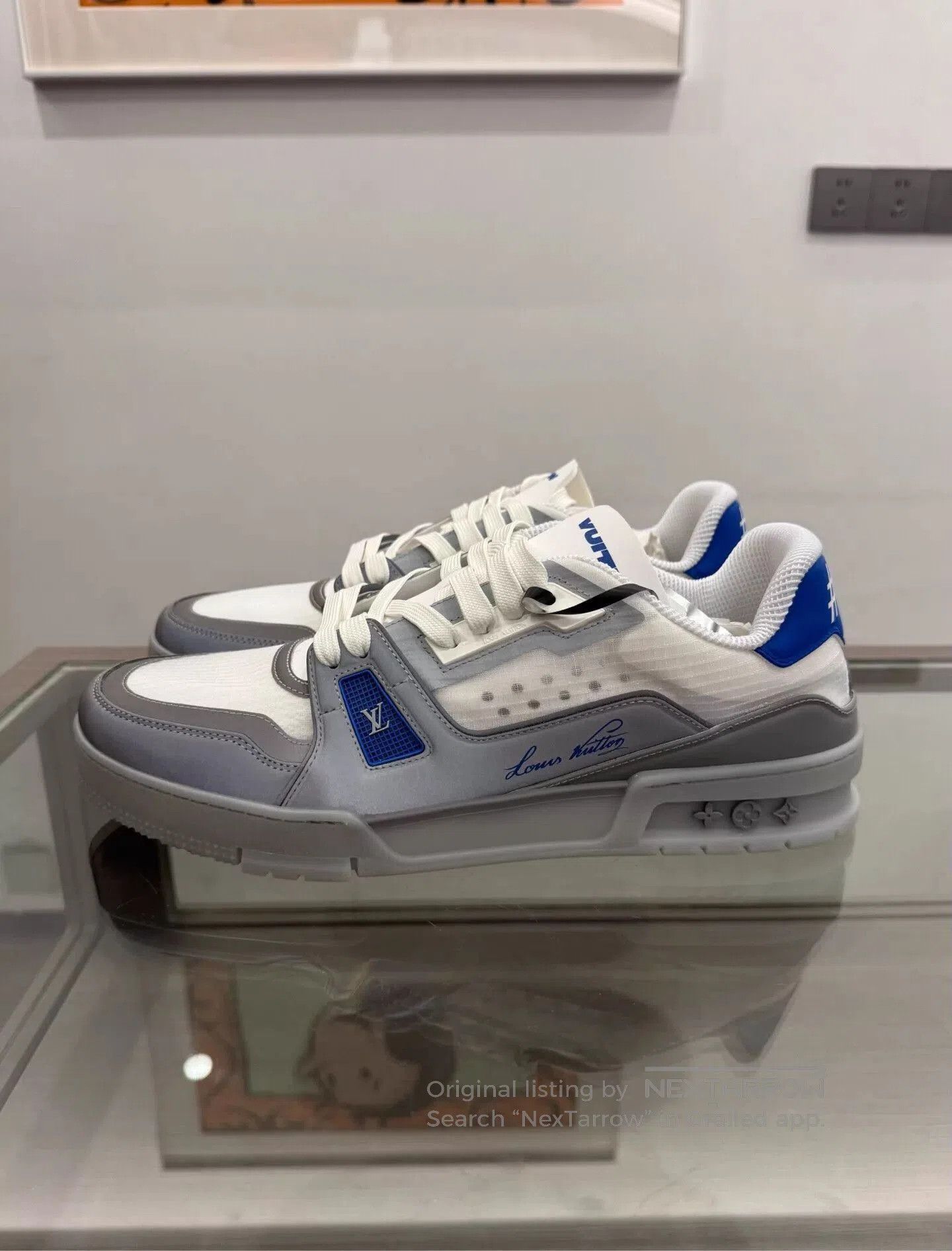 Louis Vuitton Gray Low-Top Sneakers Size 6.5. Size US 6.5 / EU 39-40 - 4 Thumbnail