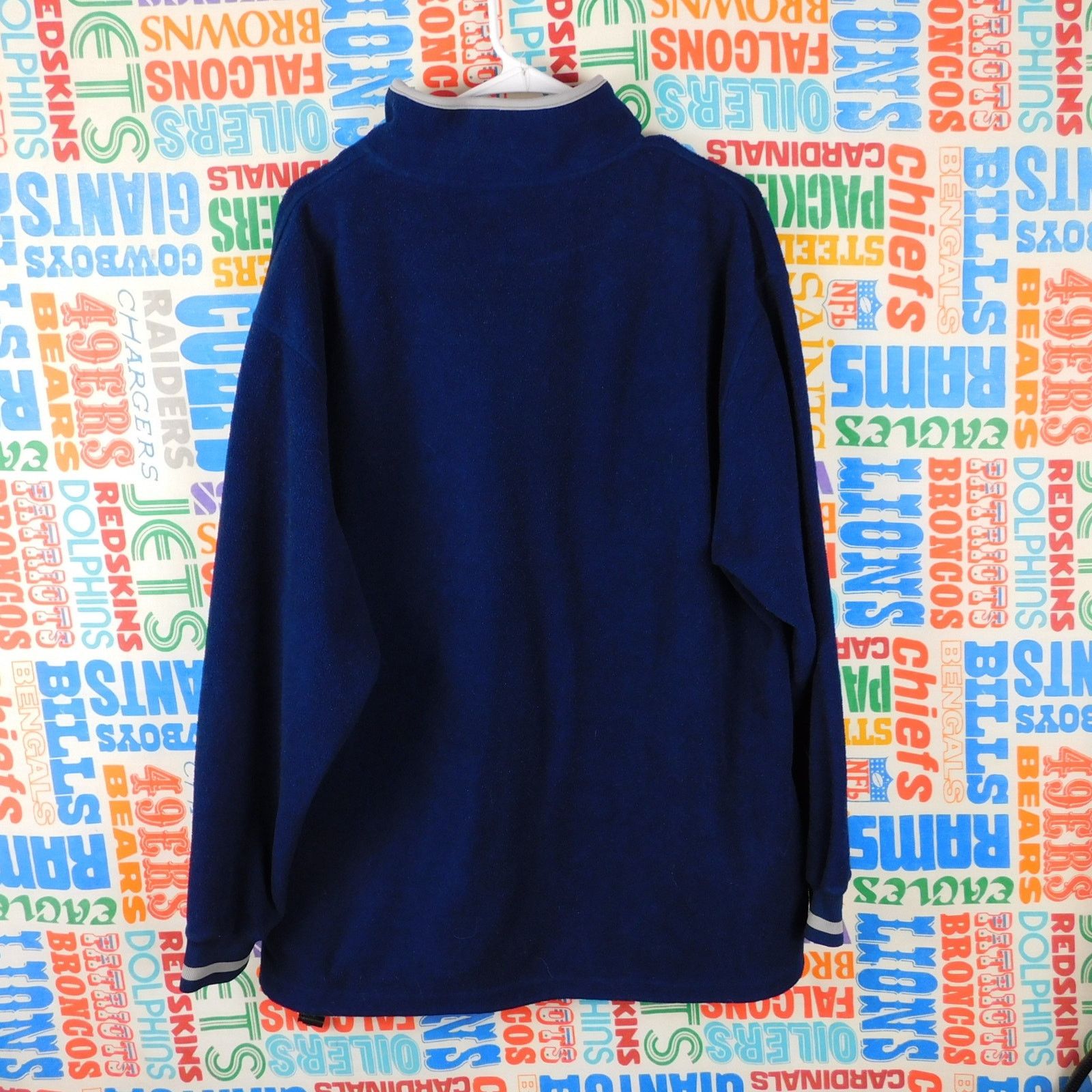 NFL Y2K New England Patriots 1/4 Zip Fleece Size L Spellout Blue Size US L / EU 52-54 / 3 - 2 Thumbnail