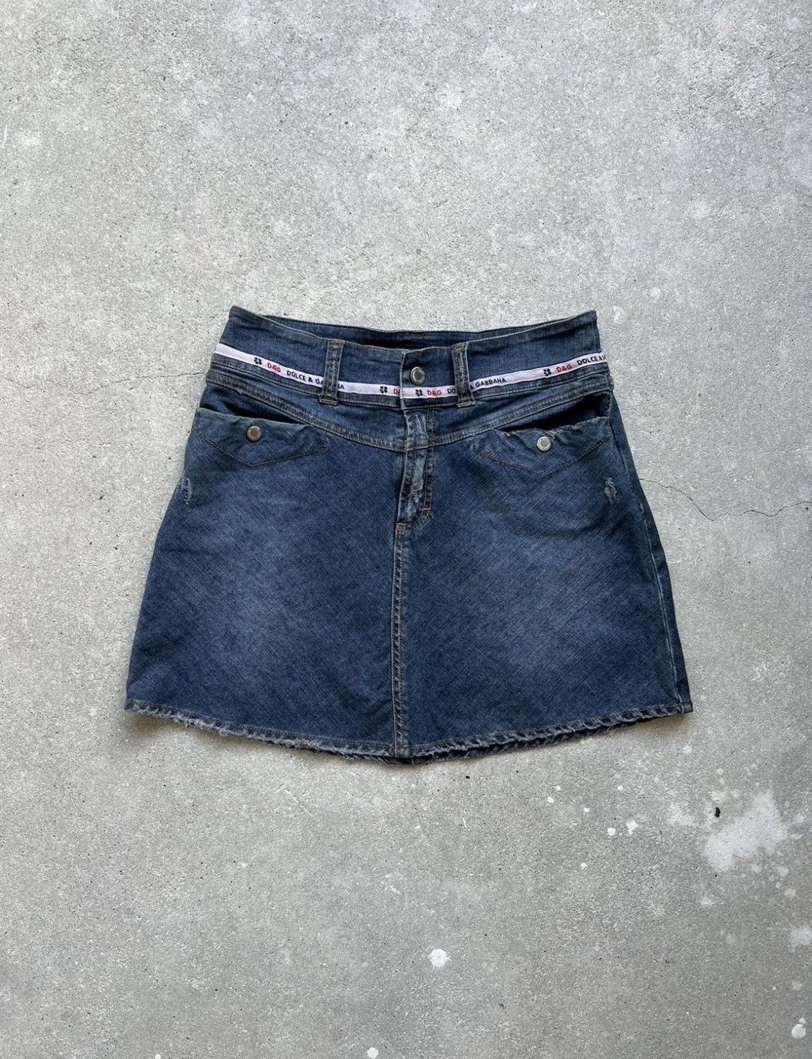 Dolce & Gabbana Vintage Dolce&Gabbana Denim Skirt Size 30" / US 8 / IT 44 - 1 Thumbnail