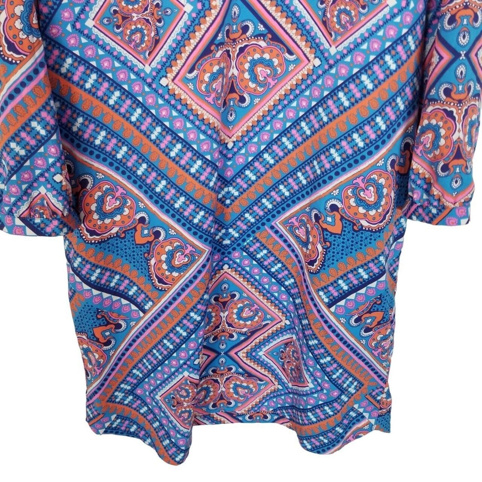 Cool Shirtz Coolibar Womens Geometric Oceanside UPF 50+ Sun Dress Swim Size M / US 6-8 / IT 42-44 - 4 Thumbnail