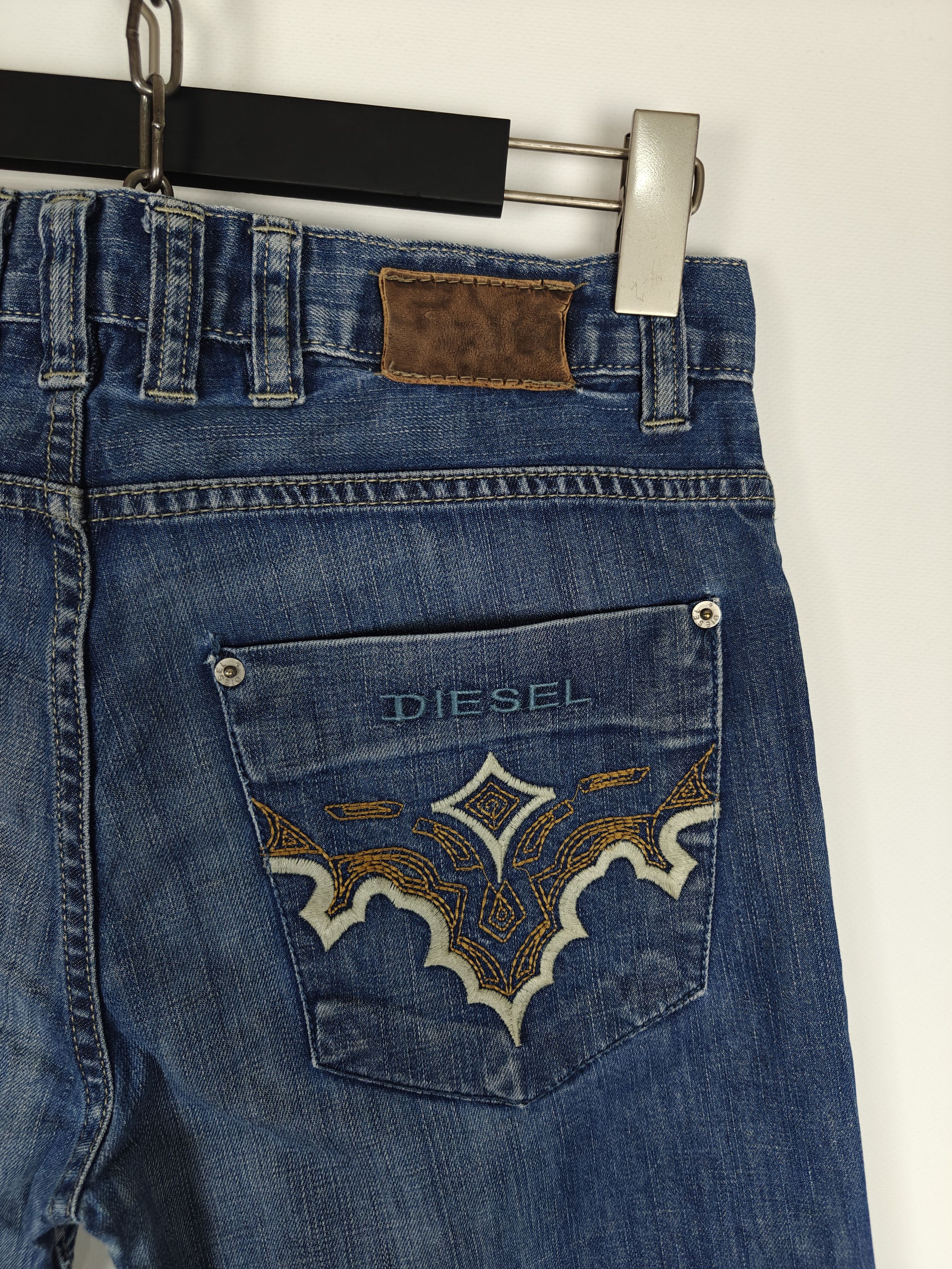 Diesel Diesel Denim Jeans Blue Pants VTG Pocket Logo 32X27 Size US 32 / EU 48 - 10 Thumbnail