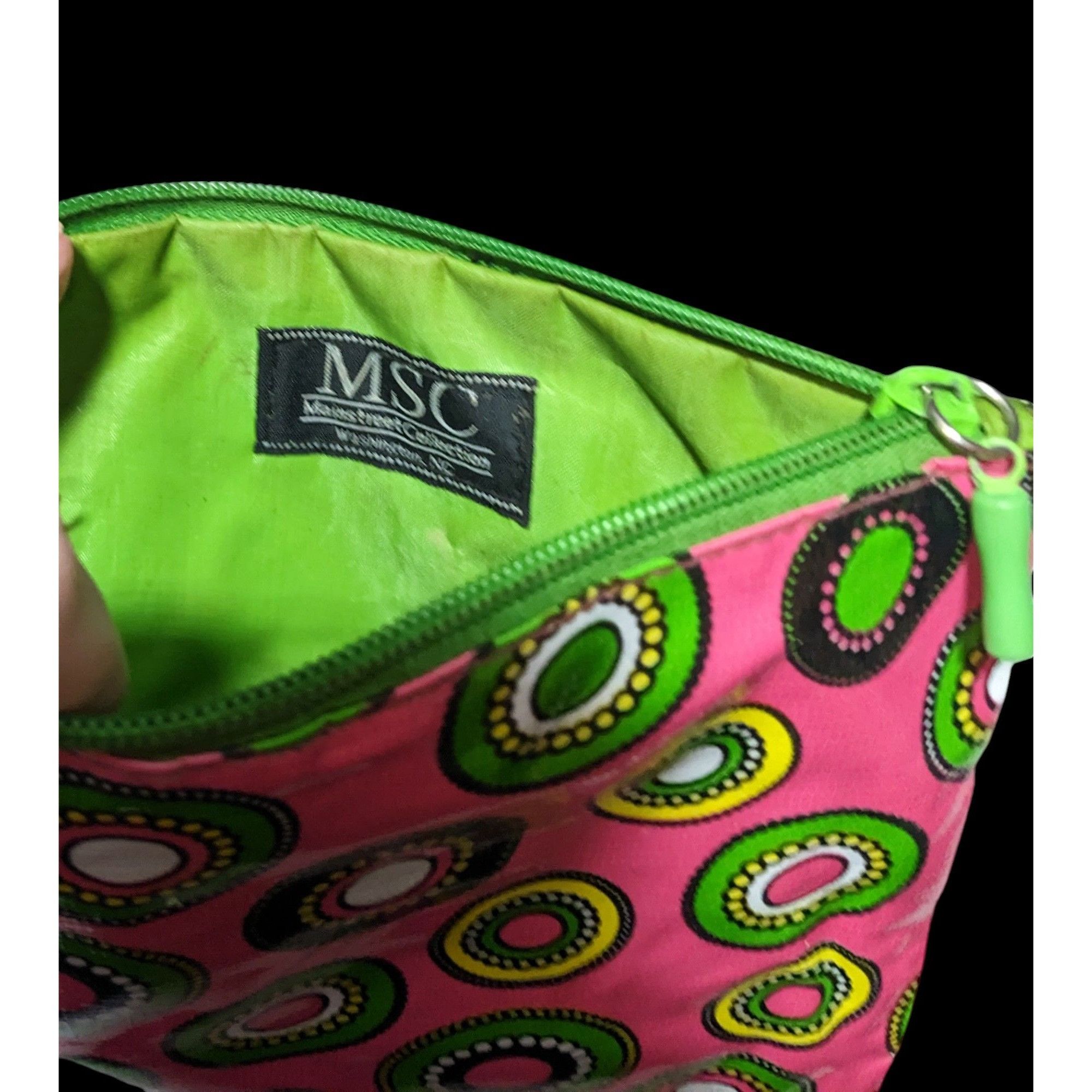 Other Green And Pink Mod Travel Pouch by Mainstreet Collection Size ONE SIZE - 3 Thumbnail