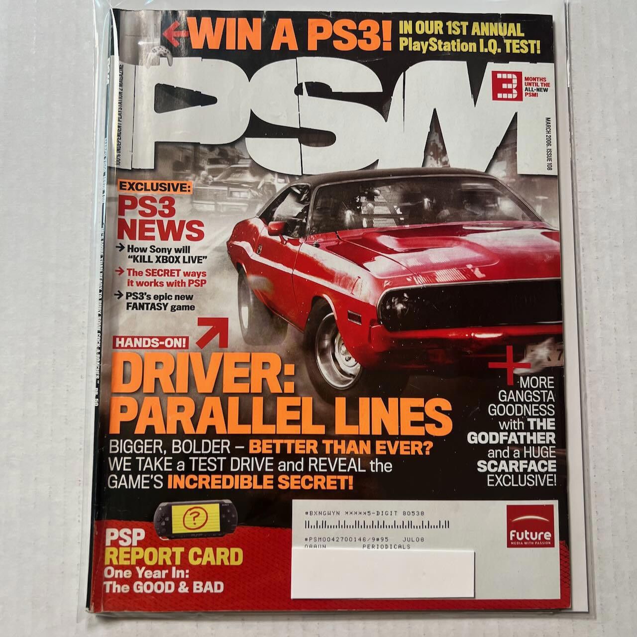 Playstation VTG PSM Magazine #108 MAR 2006 Exclusive PS3 News Scarface Size ONE SIZE - 1 Thumbnail