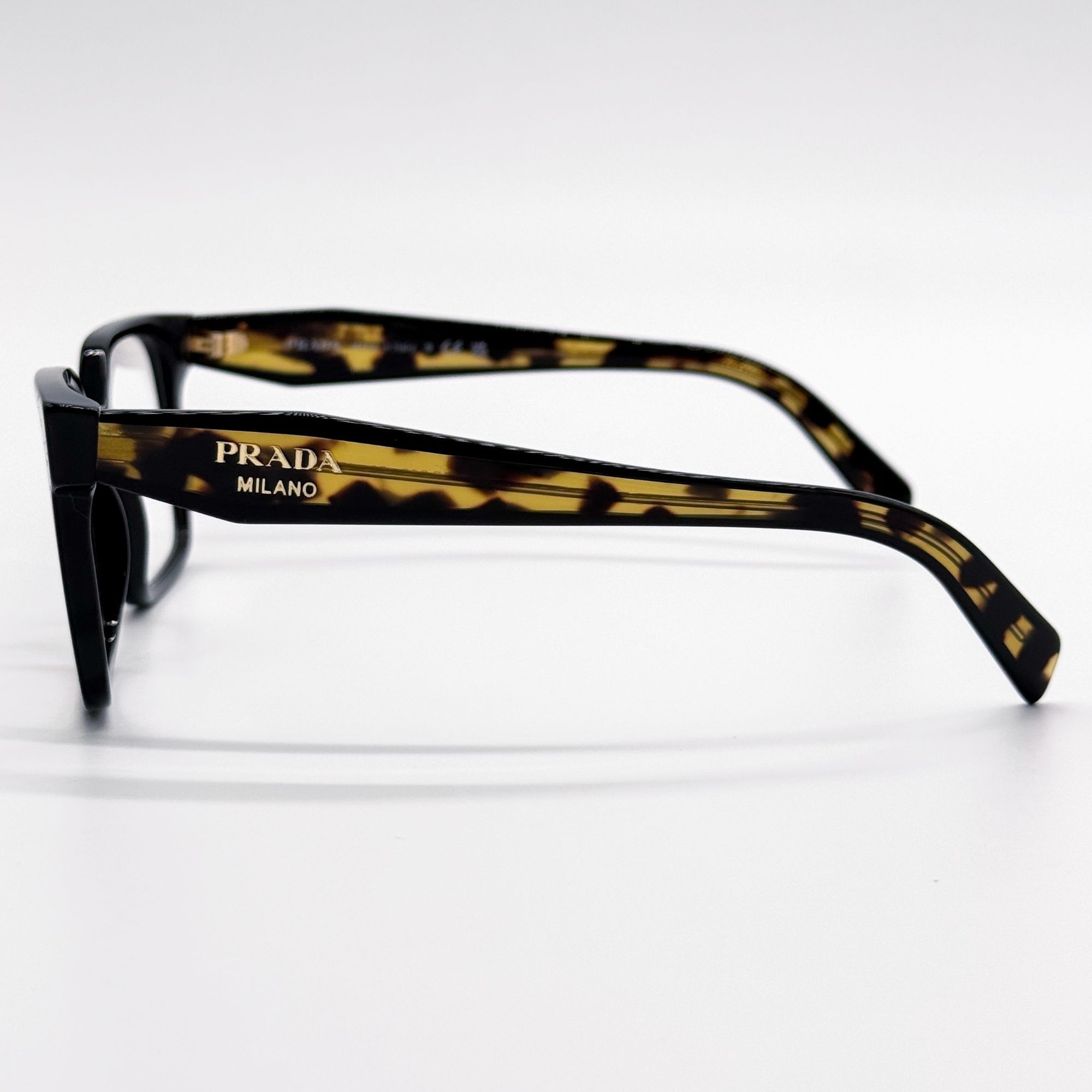 Prada NEW PRADA EYEGLASSES PRB03V 3891O1 BLACK HAVANA WOMEN PR B03 Size ONE SIZE - 7 Thumbnail