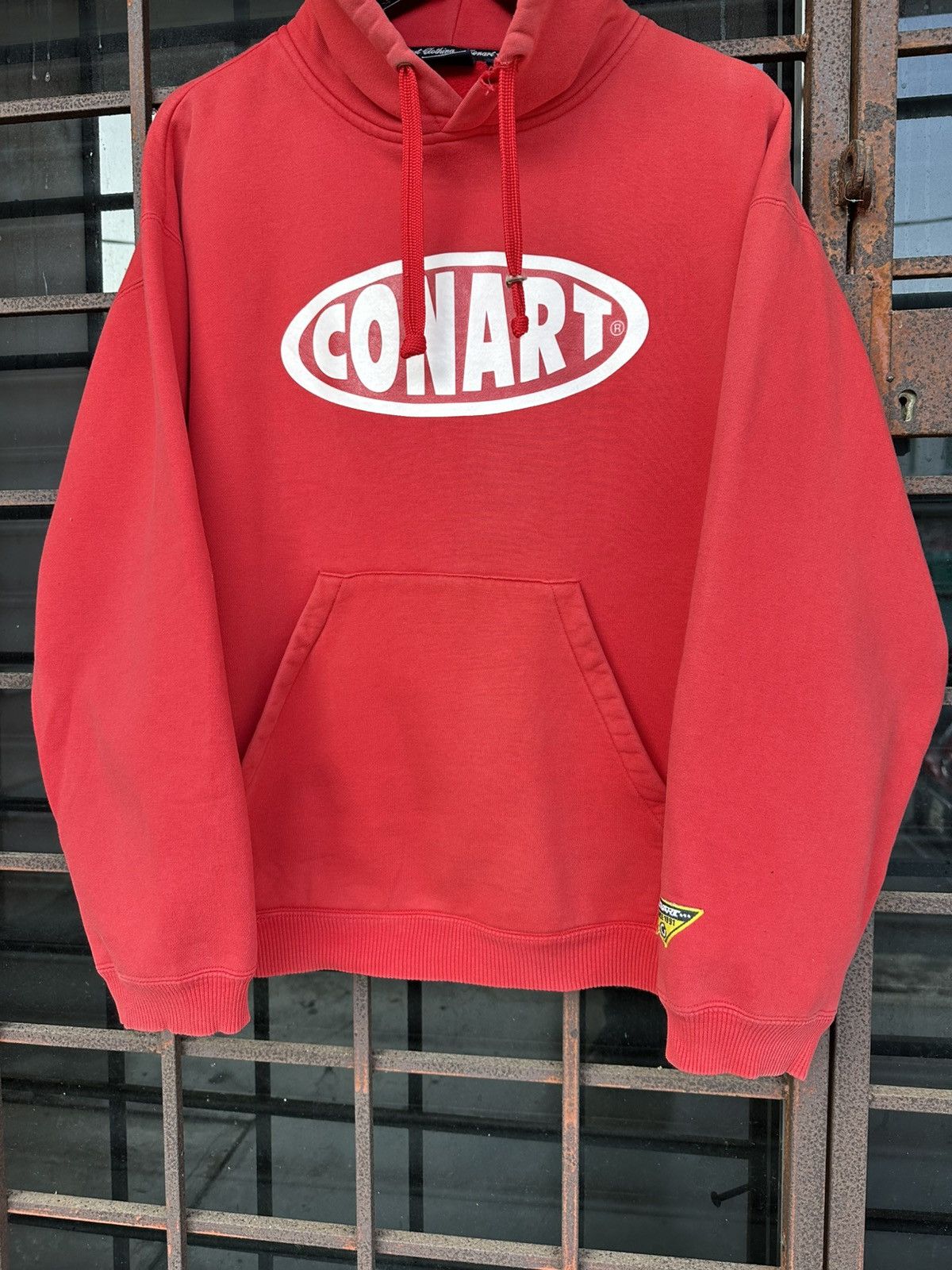 Vintage Vintage THRASHED Faded Conart Hoodie Size US L / EU 52-54 / 3 - 6 Thumbnail