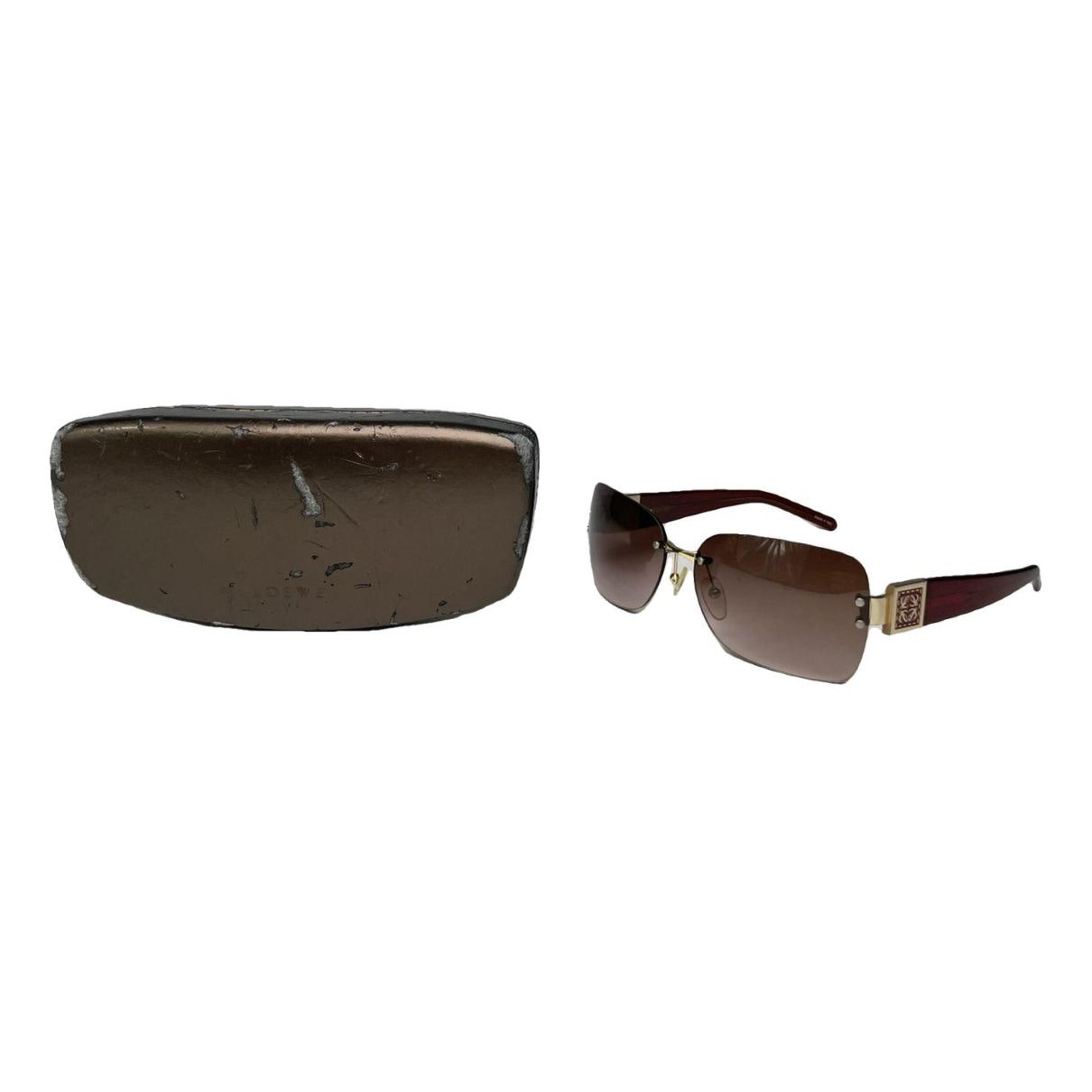 Loewe Brown Plastic Sunglasses Size ONE SIZE - 1 Thumbnail