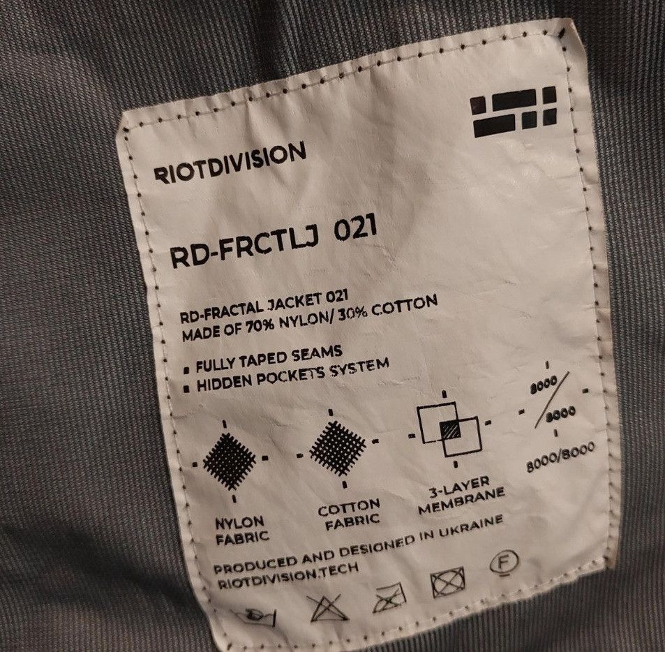 Riot Division Fractal Jacket 021 (RD-FRCTLJ 021) Size US M / EU 48-50 / 2 - 4 Thumbnail