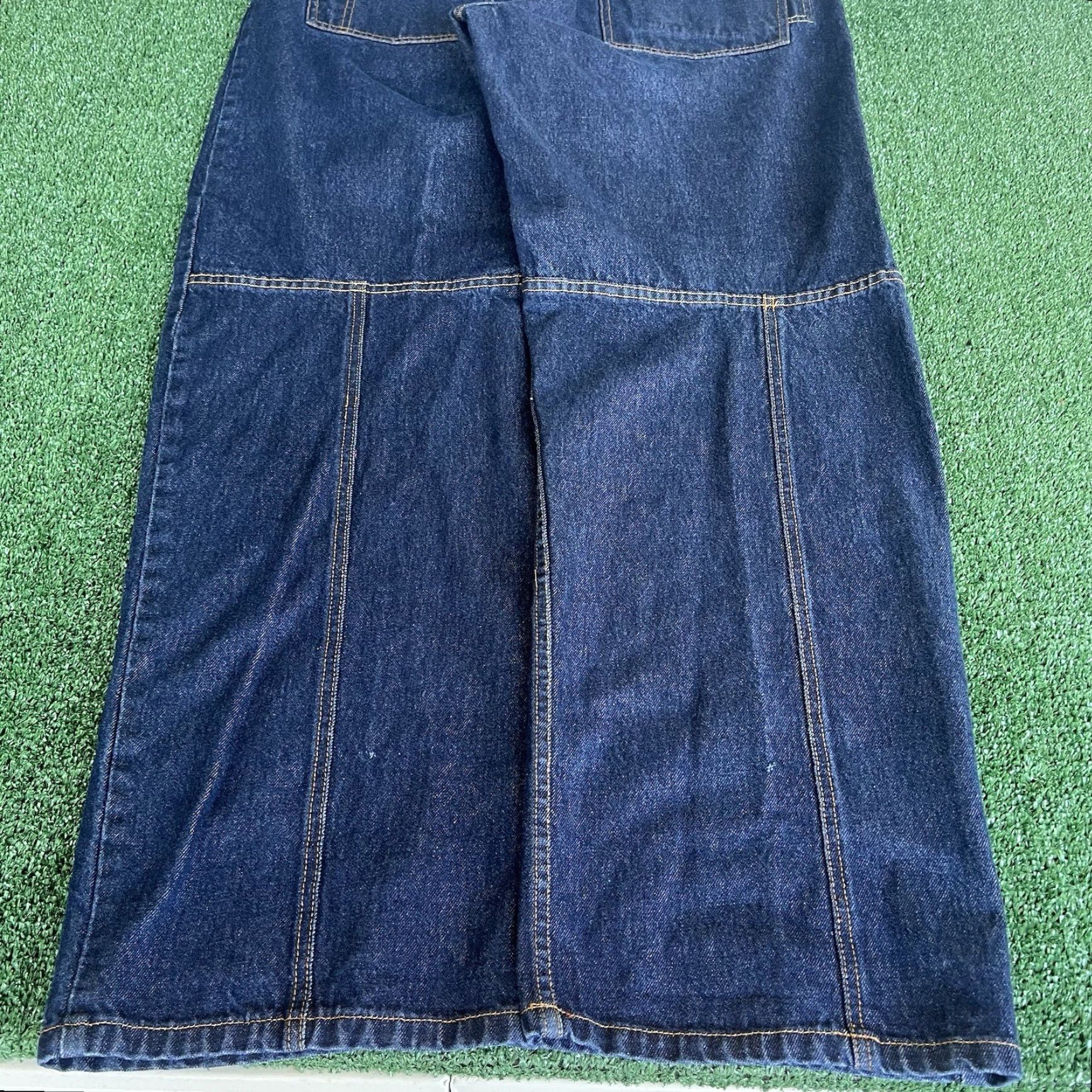 Sean John VINTAGE Sean John Jeans Baggy Wide-Leg 39x34.25" 21" Openings Mens Denim Blue 90s Hip Hop 5-Pocket Size US 39 - 3 Thumbnail