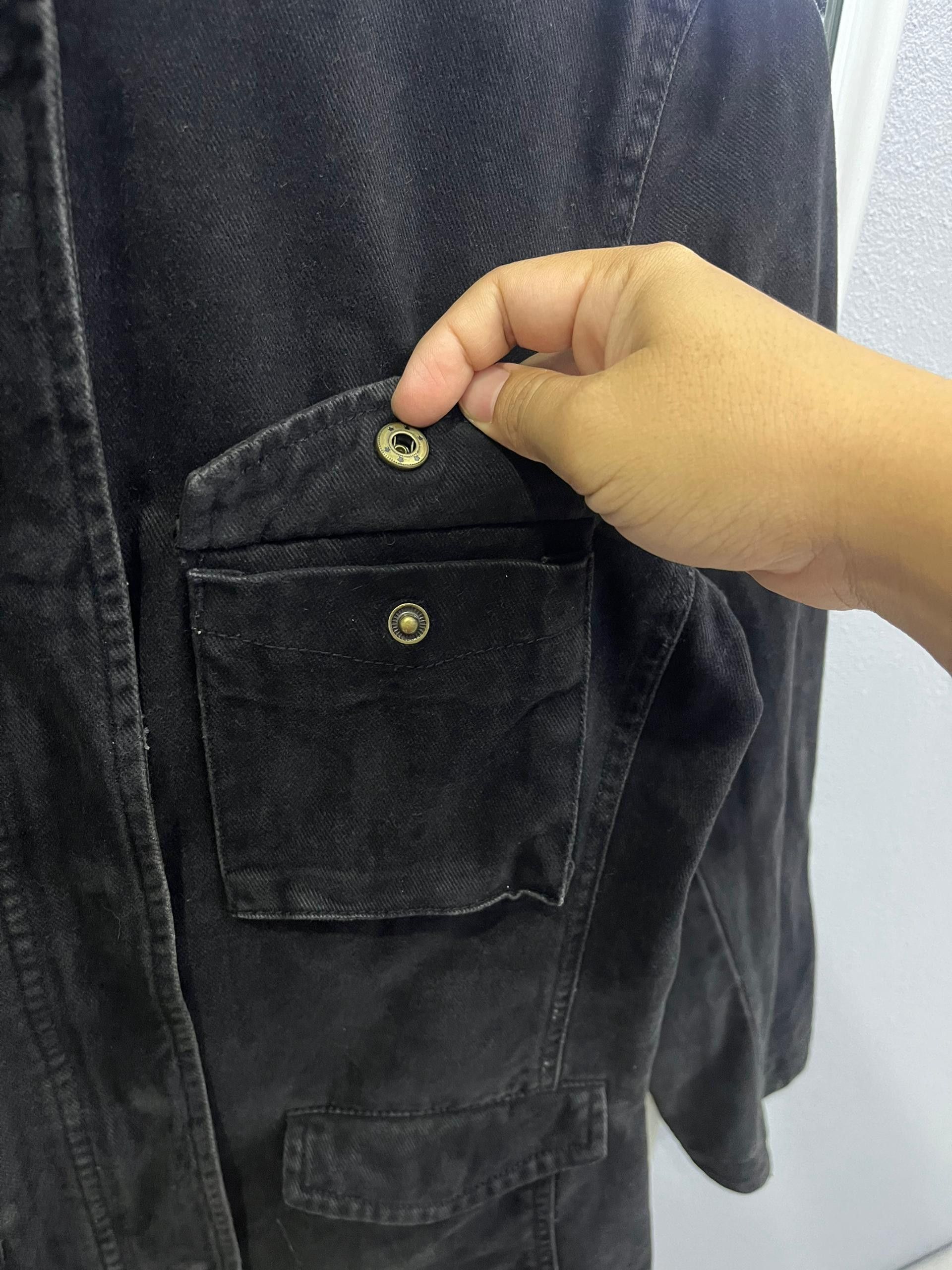 MOUSSY MOUSSY Washed Black Utility Jacket (Women’s M) Size US M / EU 48-50 / 2 - 5 Thumbnail