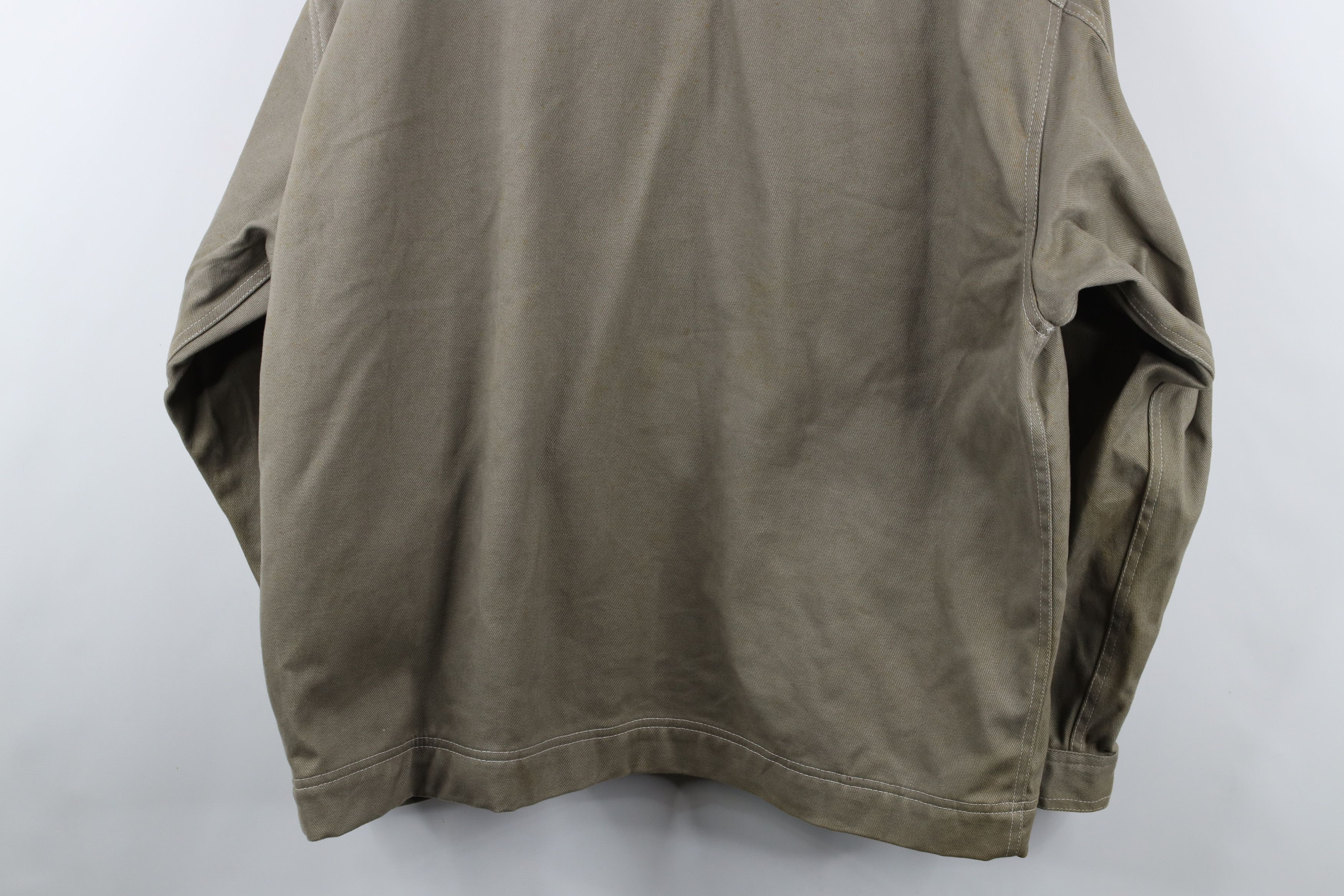 Marlboro × Vintage Vintage 90s Marlboro Leather Collar Trucker Jacket Gray Size US XL / EU 56 / 4 - 16 Thumbnail