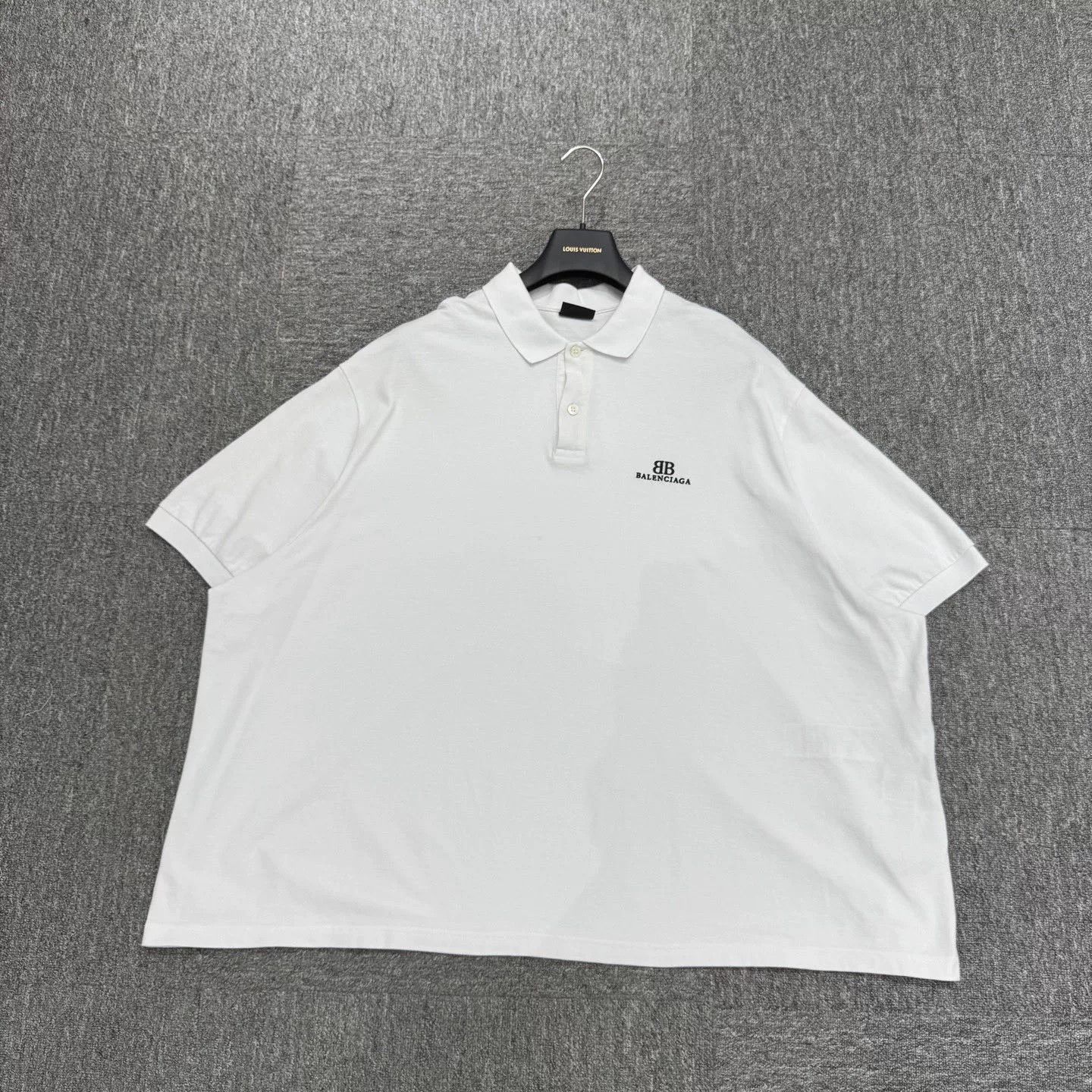 Balenciaga Balenciaga Embroidered Letter Polo Shirt Size US XXL / EU 58 / 5 - 1 Thumbnail