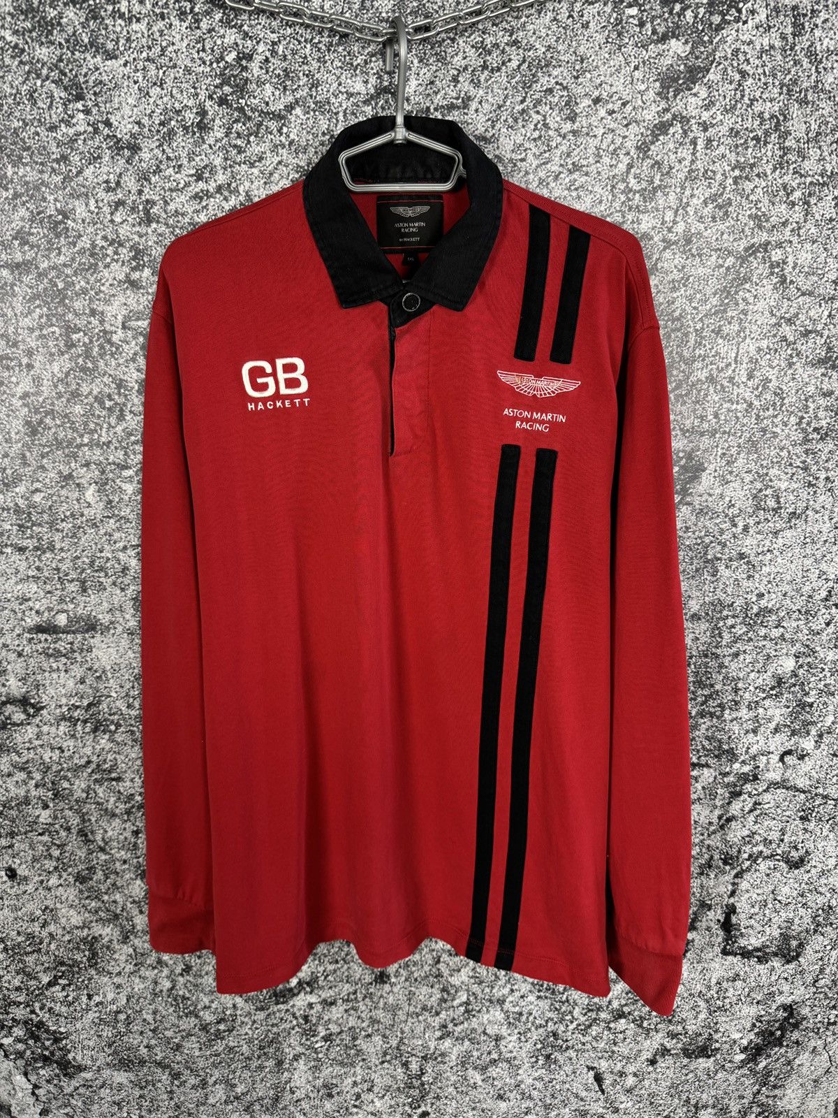 Hackett Men’s Aston Martin Racing Rugby Shirt Hackett GB Size 1XL Size US XL / EU 56 / 4 - 1 Thumbnail