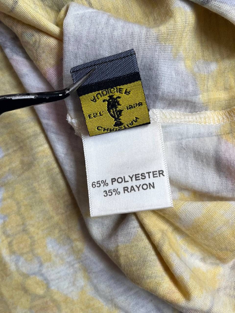Christian Audigier Christian Audigier Women Buddha Yellow Printed Polo Shirt Size M / US 6-8 / IT 42-44 - 9 Thumbnail