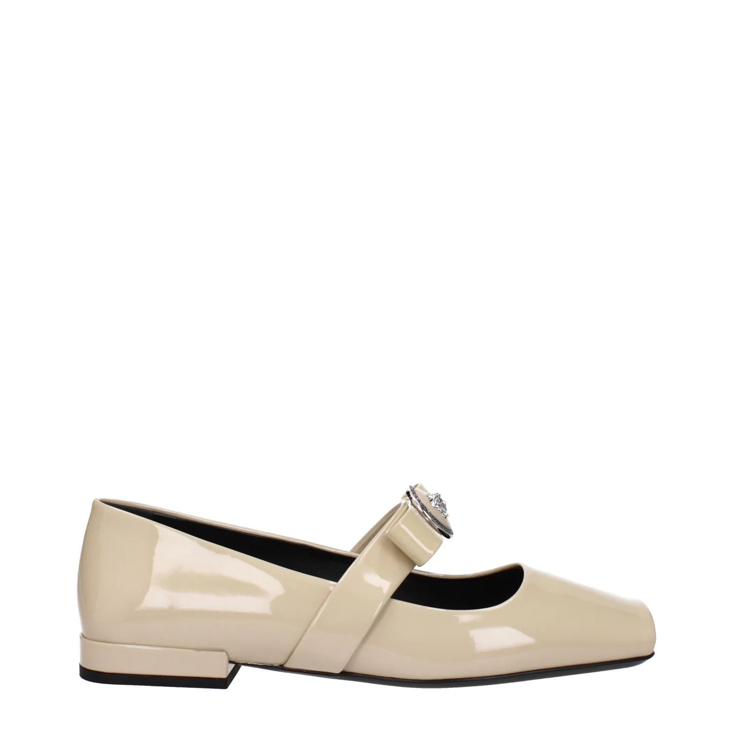 Versace ob1o1e0125 Patent Leather Ballet Flats in Beige Size US 6 / IT 36 - 1 Thumbnail