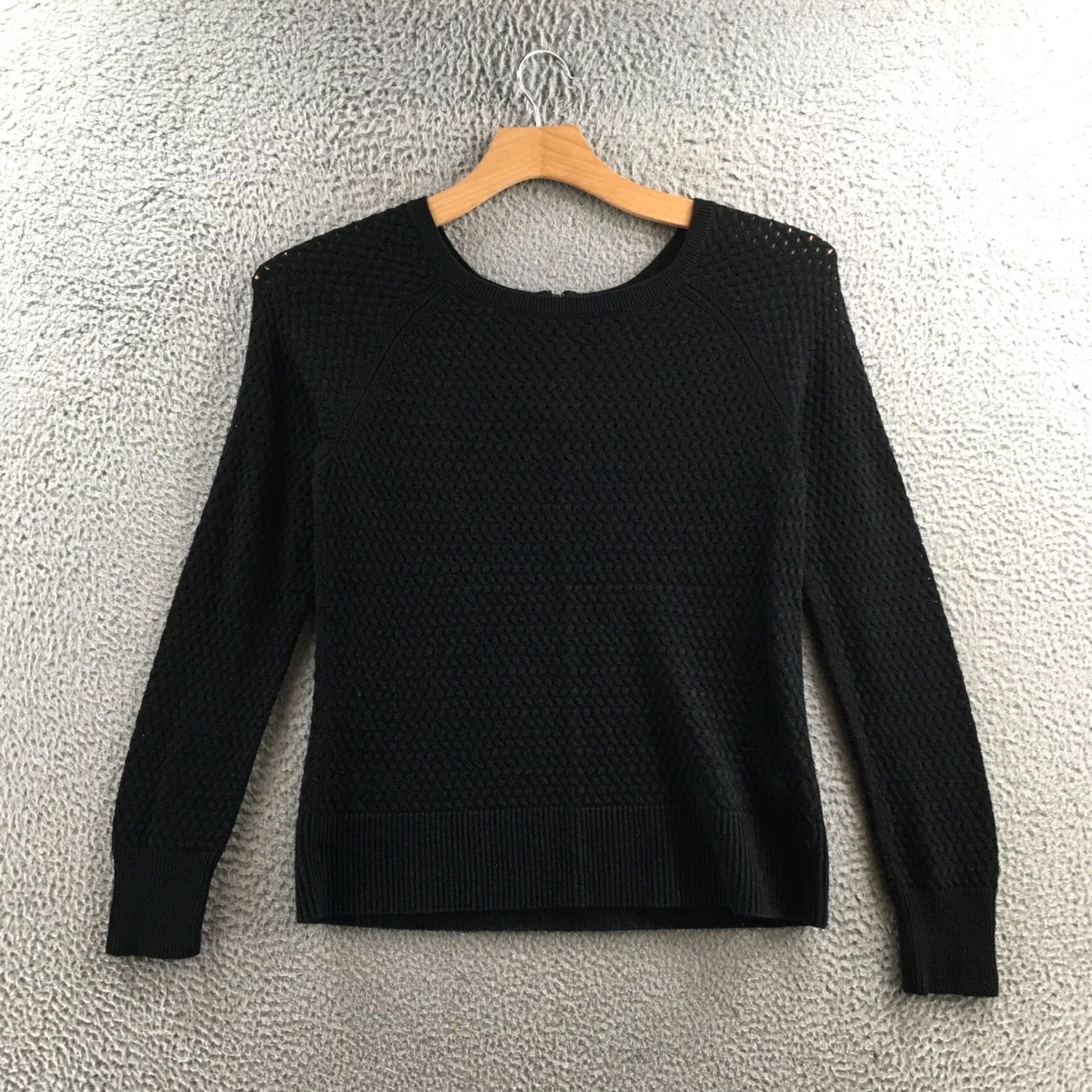 American Eagle Outfitters VINTAGE American Eagle Outfitters Sweater Womens L Black Cotton Blend Knit Pullover Size L / US 10 / IT 46 - 2 Thumbnail