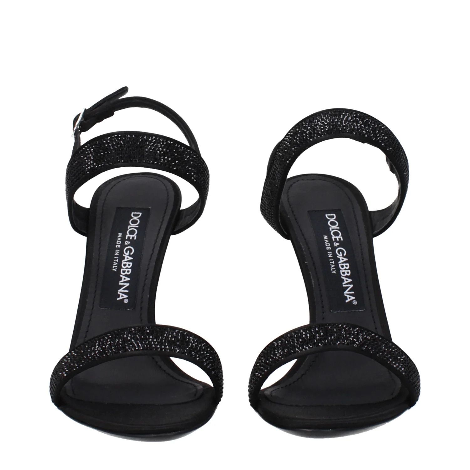 Dolce & Gabbana ob1o1e1124 Satin Sandals in Black Size US 8.5 / IT 38.5 - 3 Thumbnail
