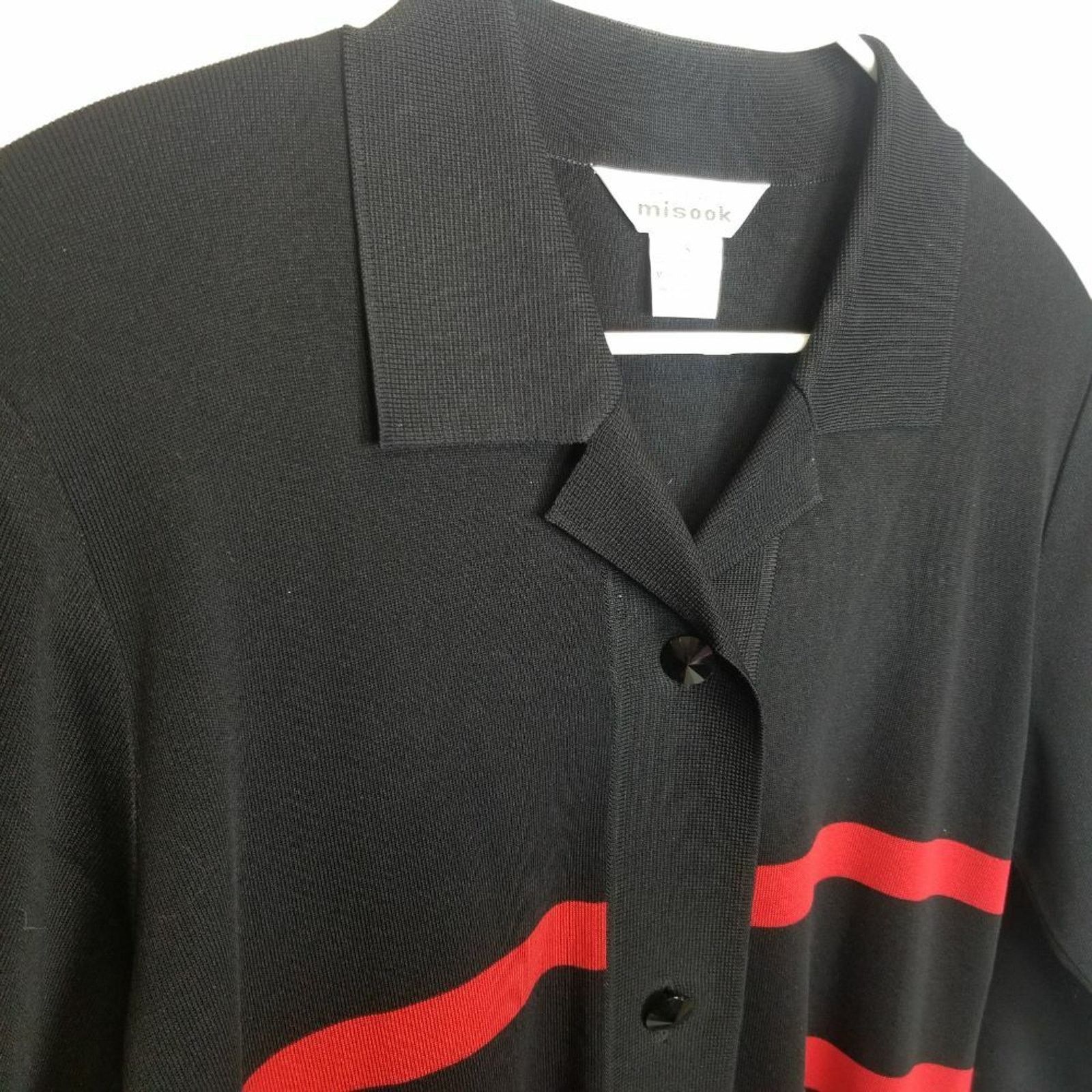 Vintage Vintage Exclusively Misook Womens Striped Cardigan Jacket S Size S / US 4 / IT 40 - 5 Thumbnail