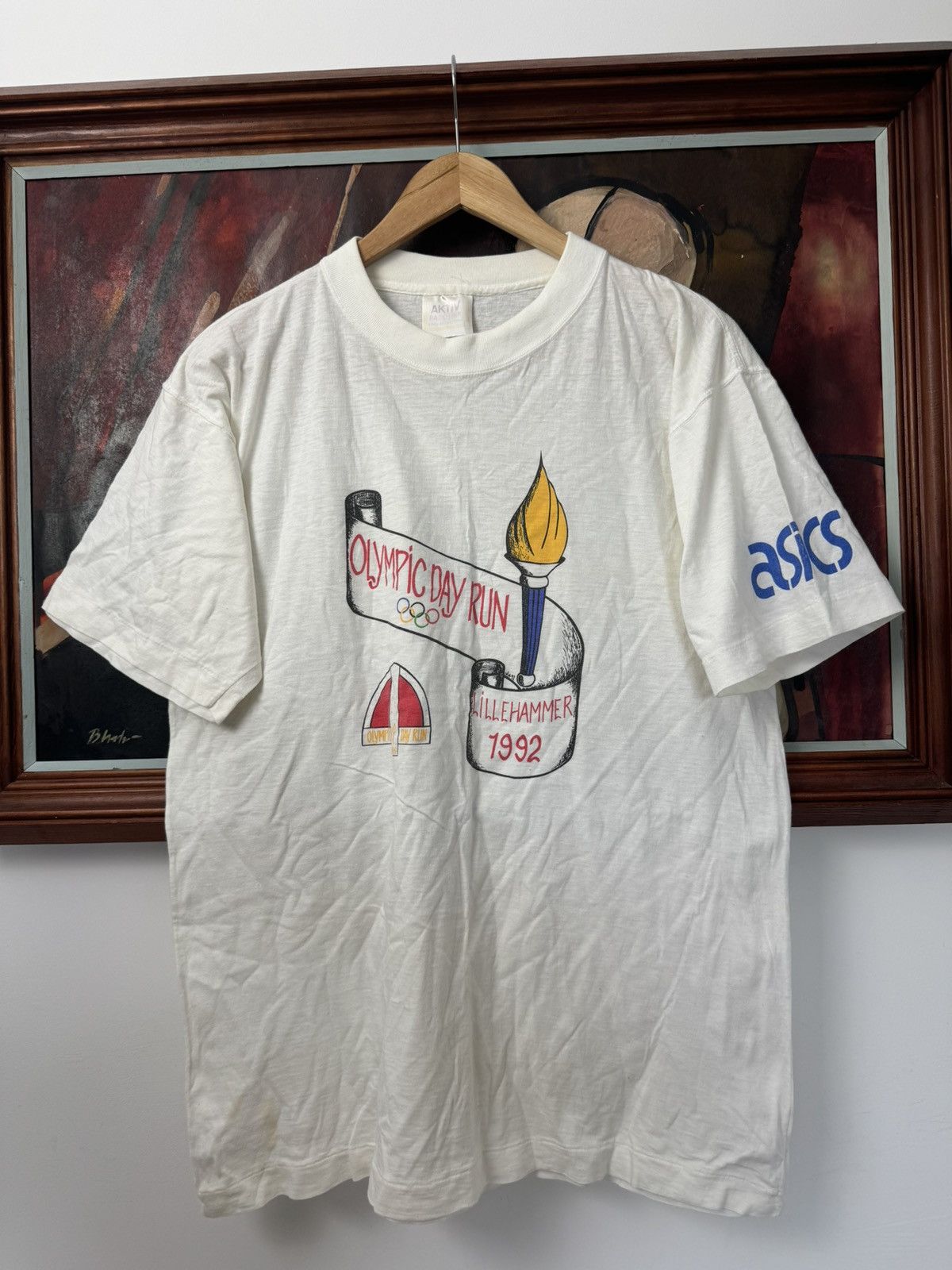 90s VINTAGE OLYMPIC DAY RUN BY ASICS LILLEHAMMER SPORT