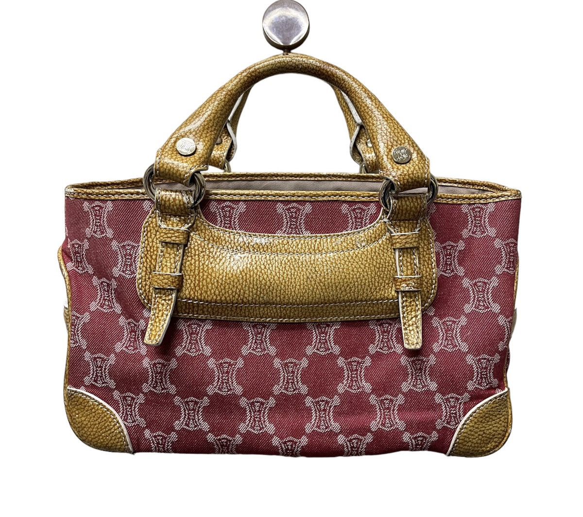 Celine Vintage CELINE PARIS Monogram Handbag x Rare Size ONE SIZE - 1 Thumbnail