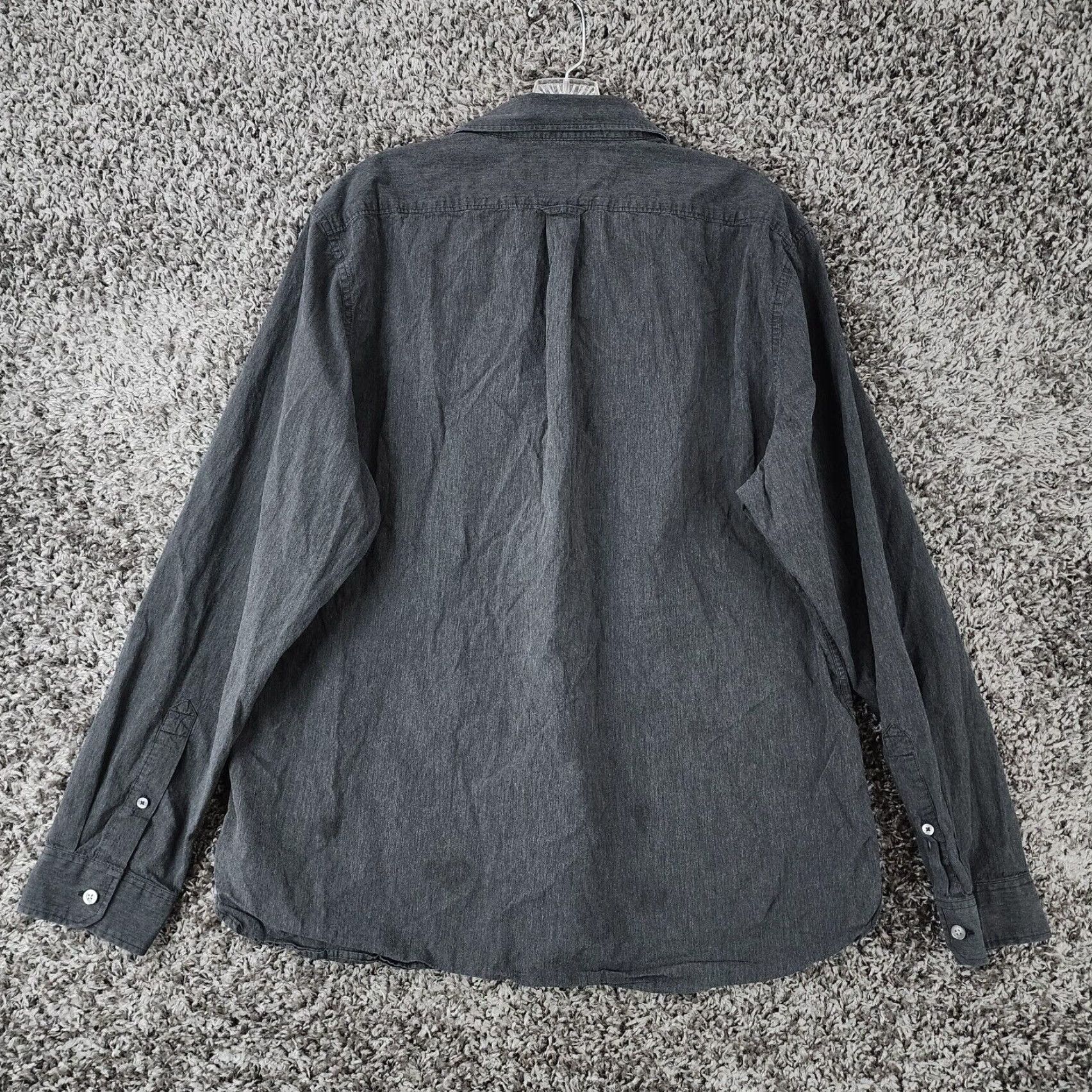 American Eagle Outfitters AMERICAN EAGLE Slim Fit Button-Up Shirt Long Sleeve Black Adult XL Mens Size US XL / EU 56 / 4 - 5 Thumbnail