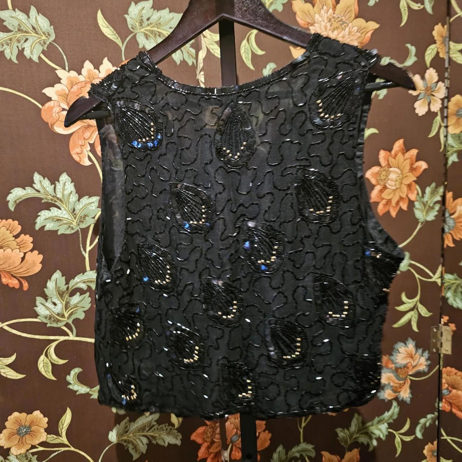 Other Women's Black Beaded Suit Size S / US 4 / IT 40 - 3 Thumbnail