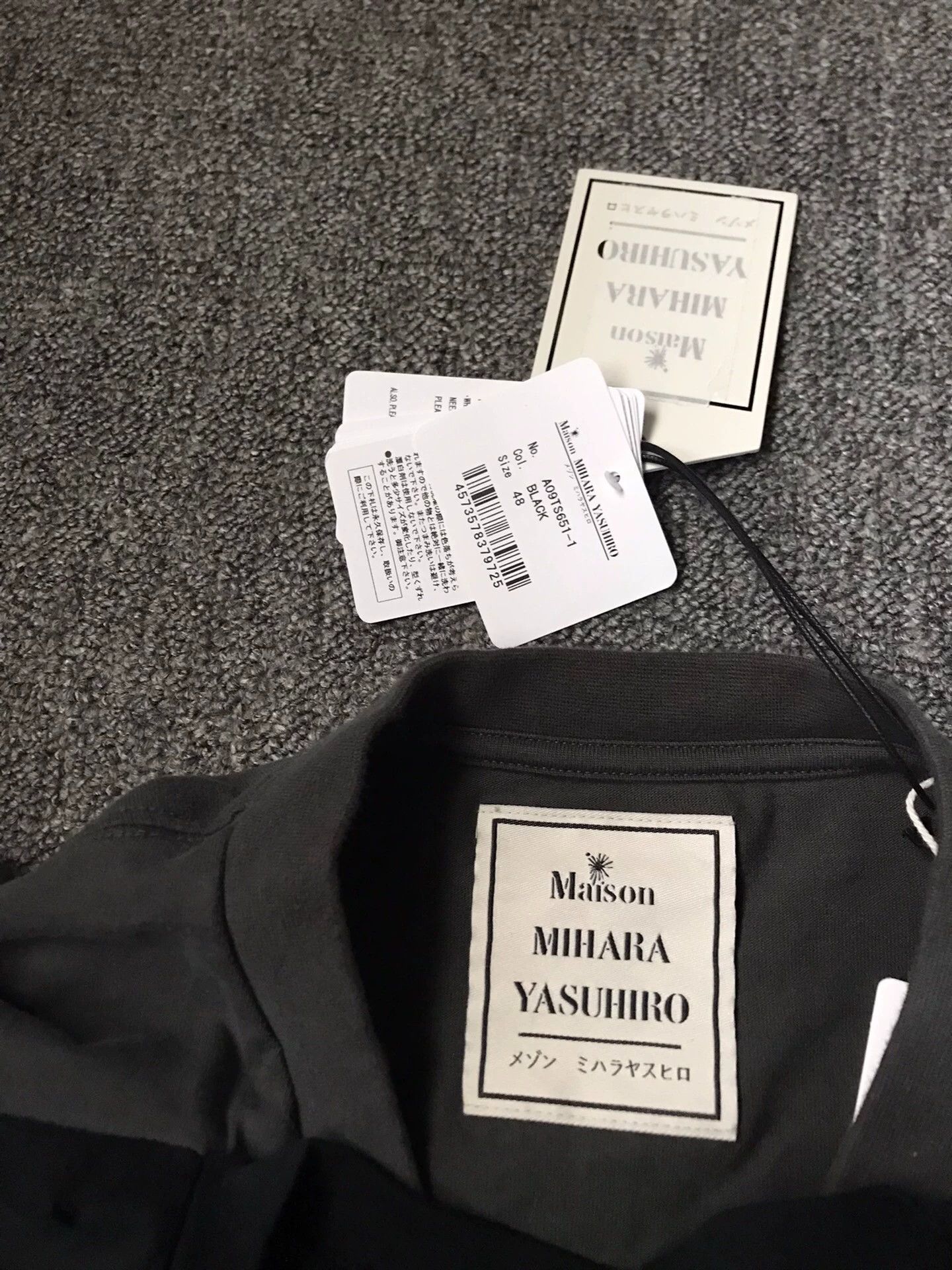 Maison MIHARA YASUHIRO MMY New 48 SS Tee Washed Distressed Graffiti Layered Size US M / EU 48-50 / 2 - 4 Thumbnail
