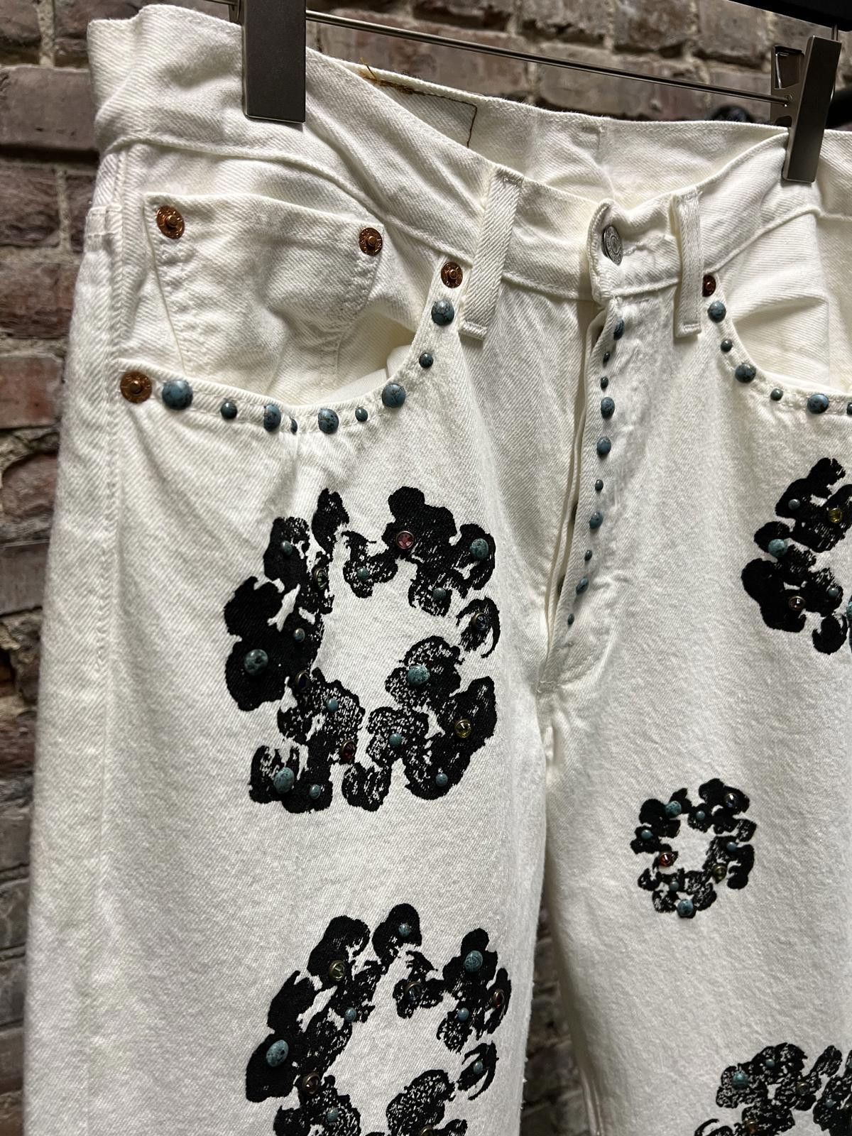 DENIM TEARS Denim Tears Rhinestone Cotton Wreath Jeans Size US 32 / EU 48 - 3 Thumbnail